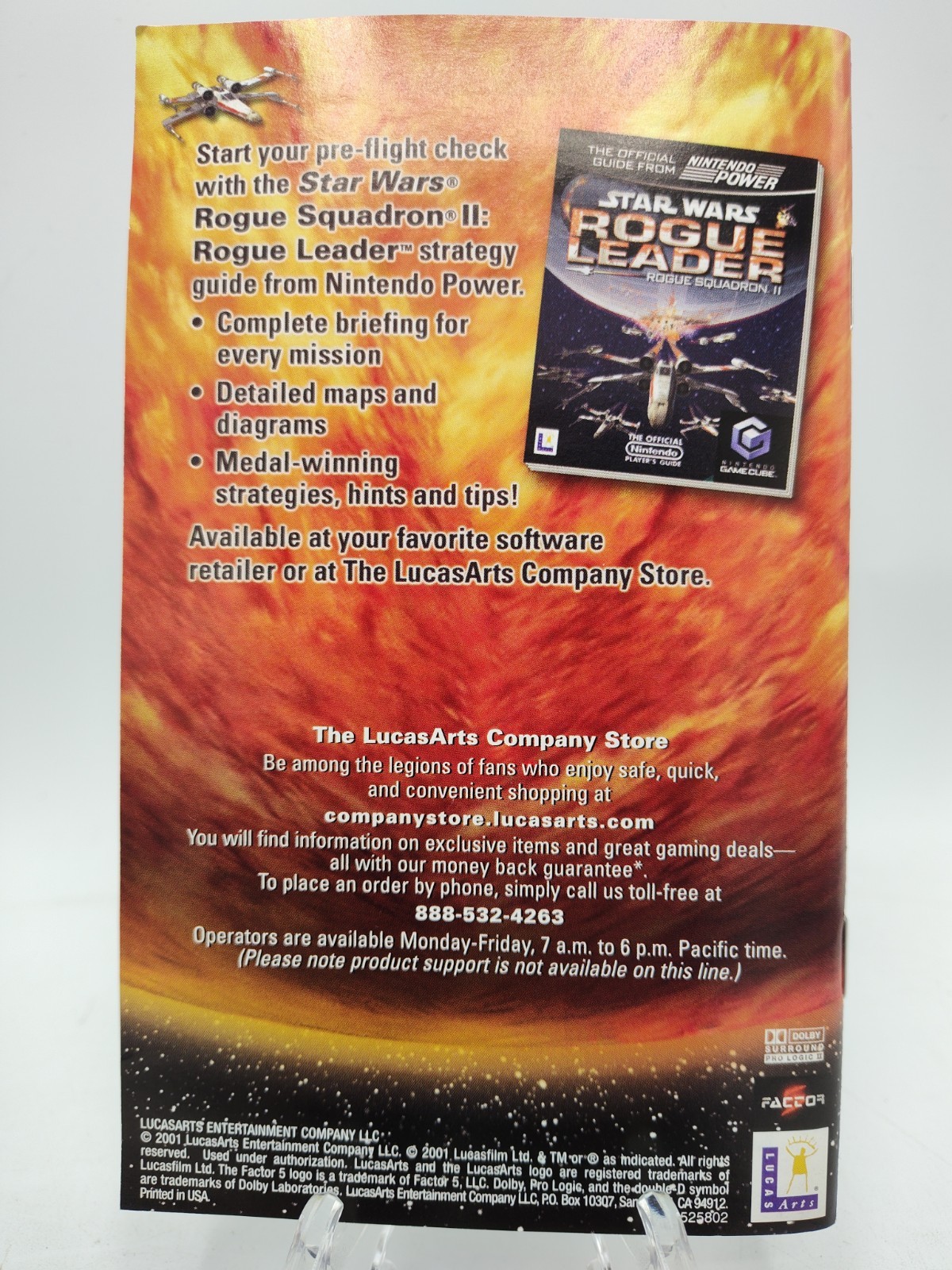 Star Wars Rogue Squadron II: Rogue Leader (Nintendo GameCube, 2001) CIB Tested!