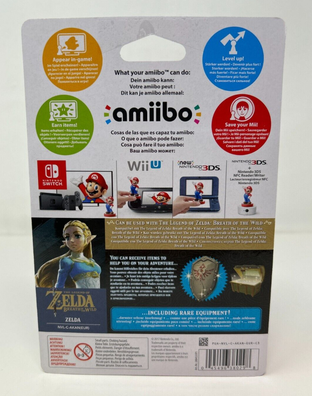 Princess Zelda Amiibo Breath of the Wild Nintendo Brand New & Factory Sealed!