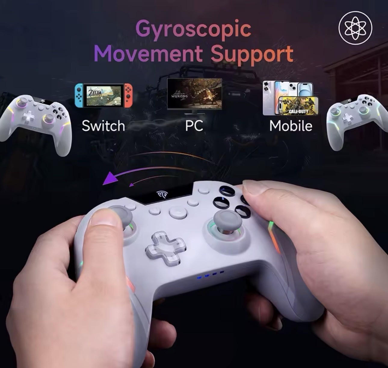 New EasySMX X20 Wireless Gaming Controller & Case RGB PC Switch Mobile Steam Etc