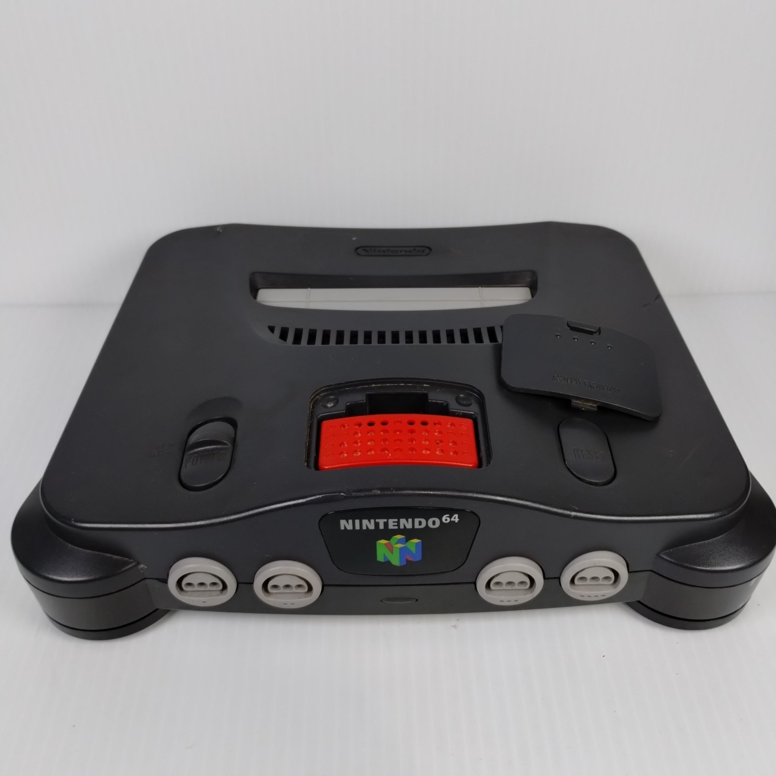 Nintendo 64 Console With Expansion Pak & Red Controller + All Cords – TESTED