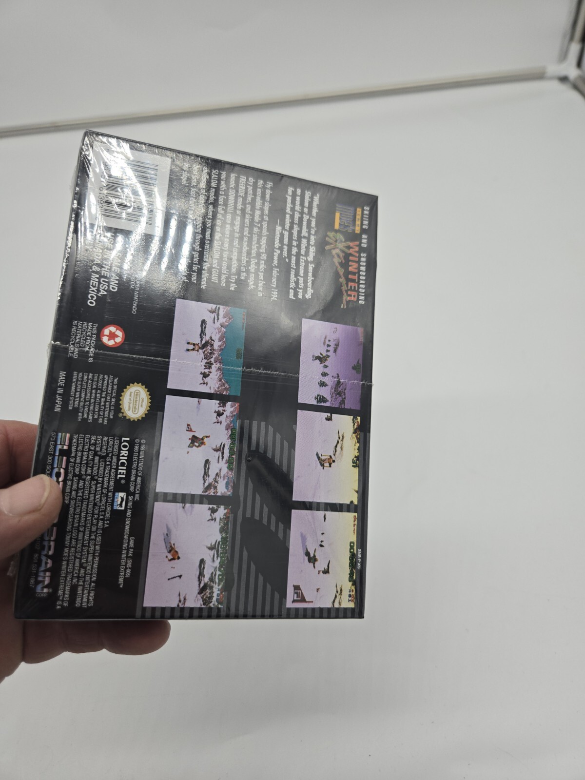 Super Nintendo SNES Tom Moe’s Winter Skiing Snowboarding Factory Sealed