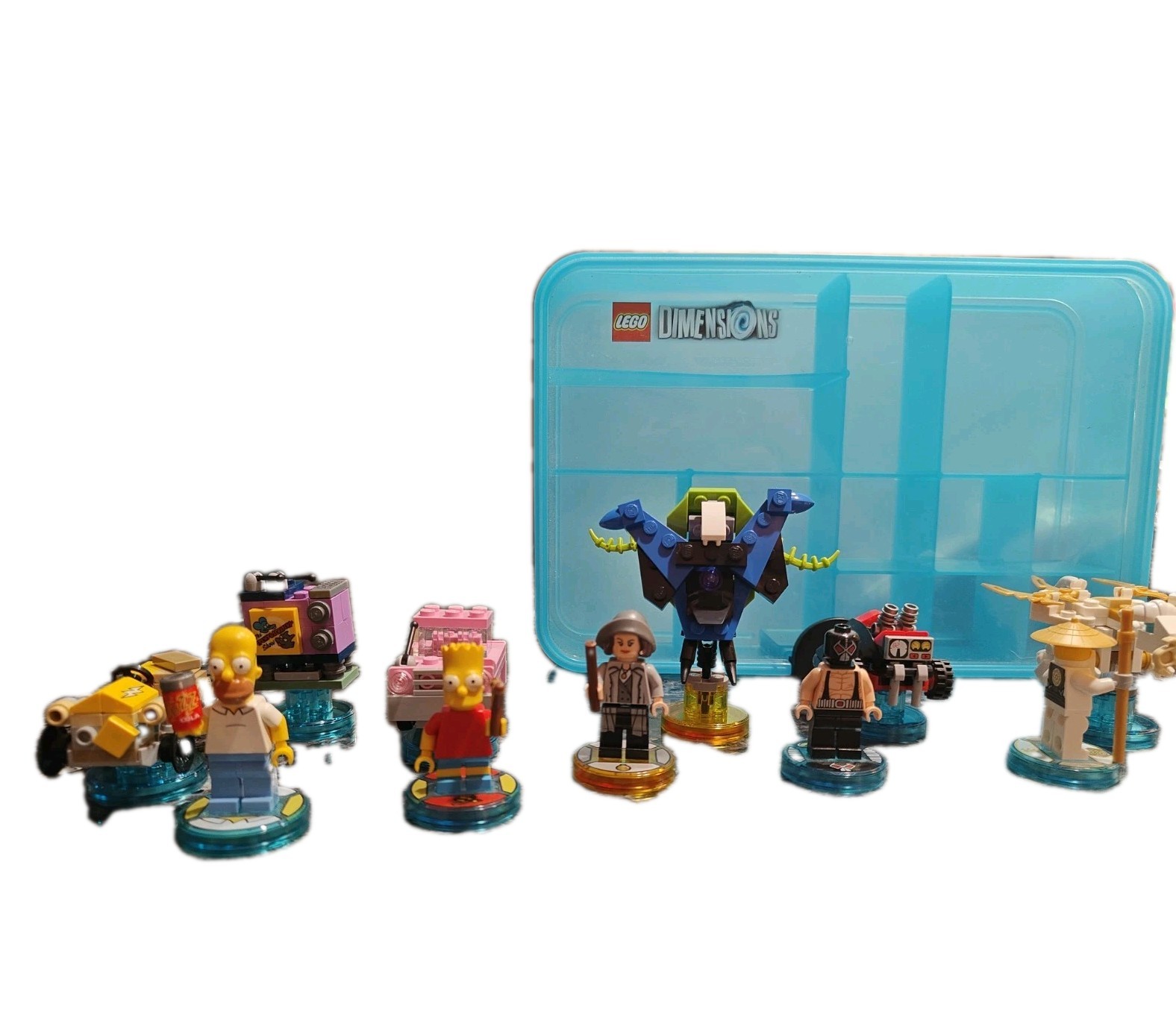 LEGO Dimensions Lot of Character Figures & Vehicles & Case