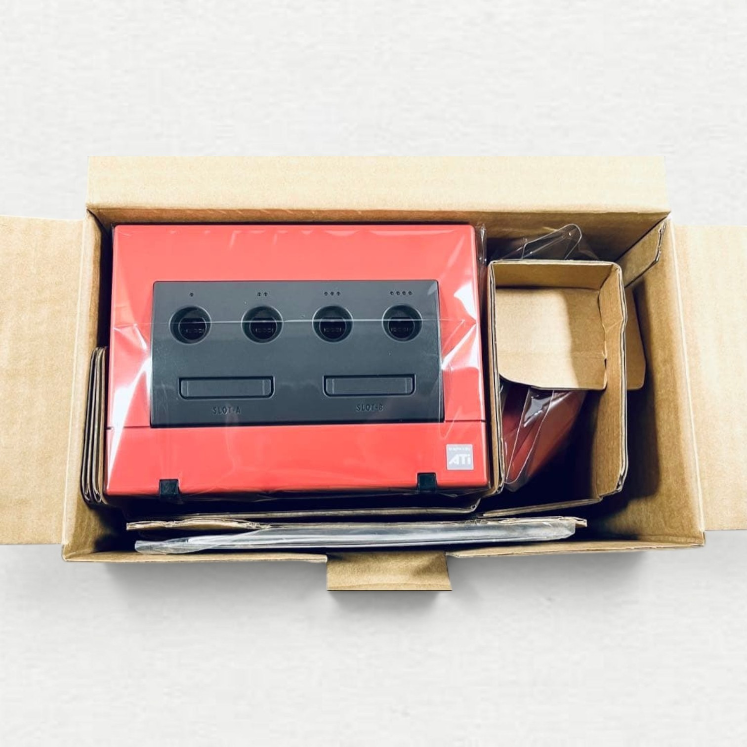 Nintendo Game Cube DOL-001 Home Console Char’s Customized Composite RCA Red