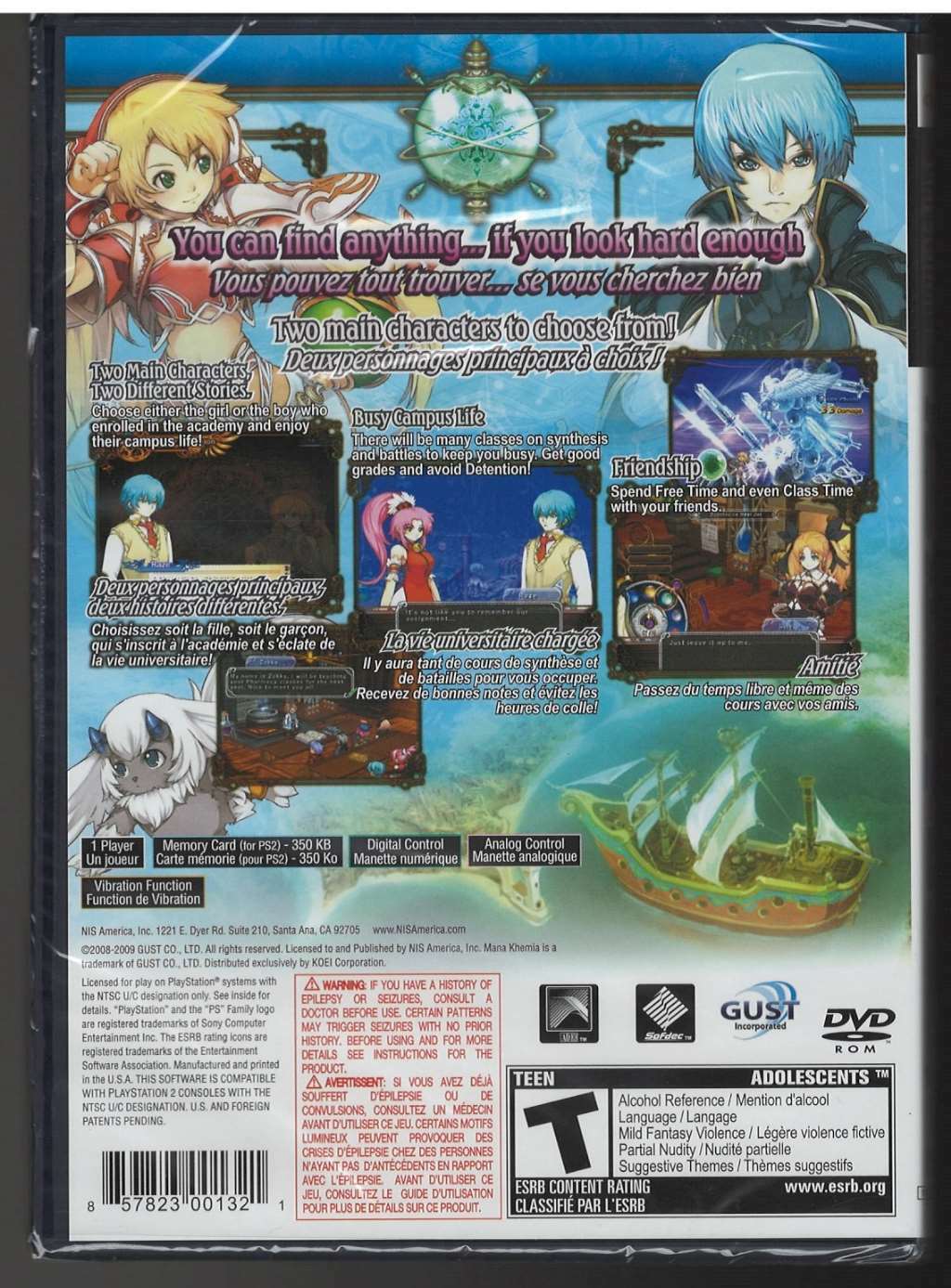 Mana Khemia 2 Fall of Alchemy – PlayStation 2