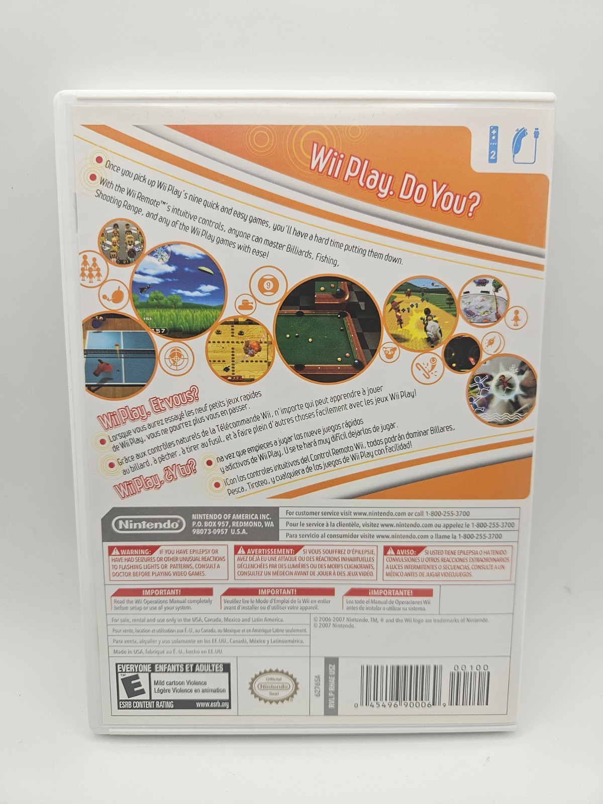Wii Play (Nintendo Wii) Complete CIB Complete – Tested Refurbished