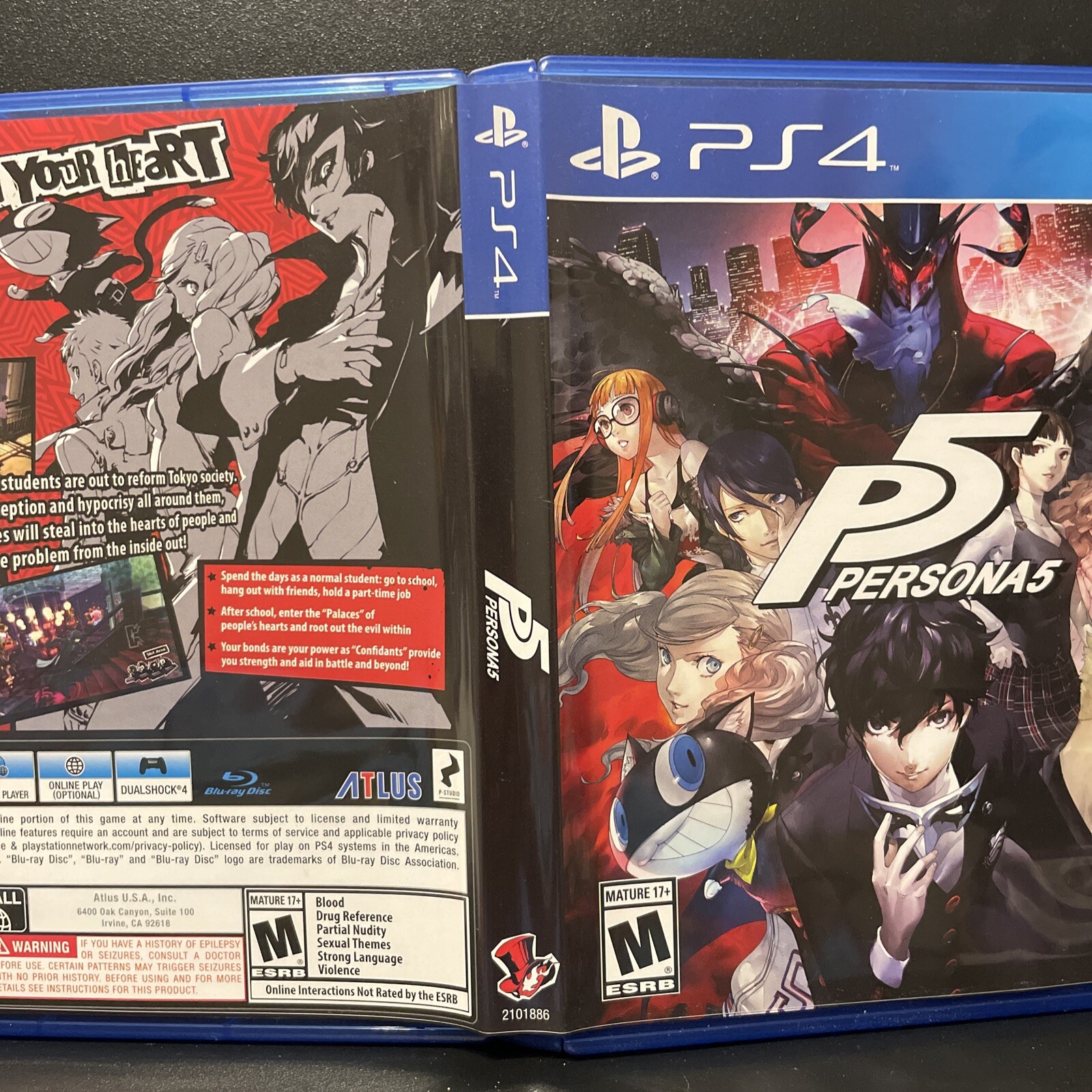Persona 5 (PlayStation 4, 2017) Complete In Box Altus