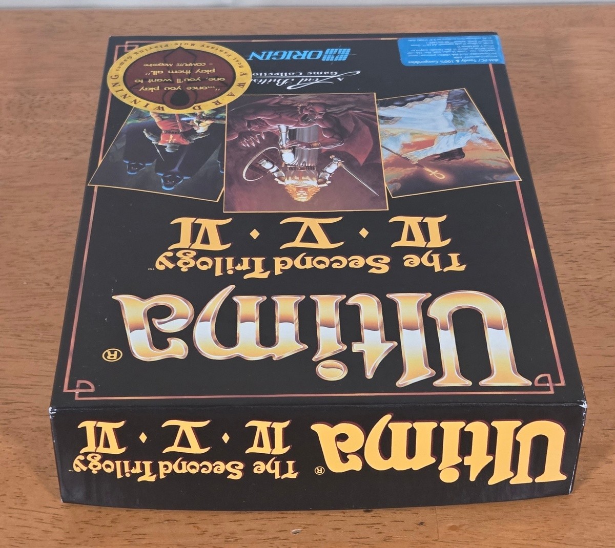 Ultima Second Trilogy IV V VI IBM PC Big Box Game 5.25″ Complete CIB Paper Map