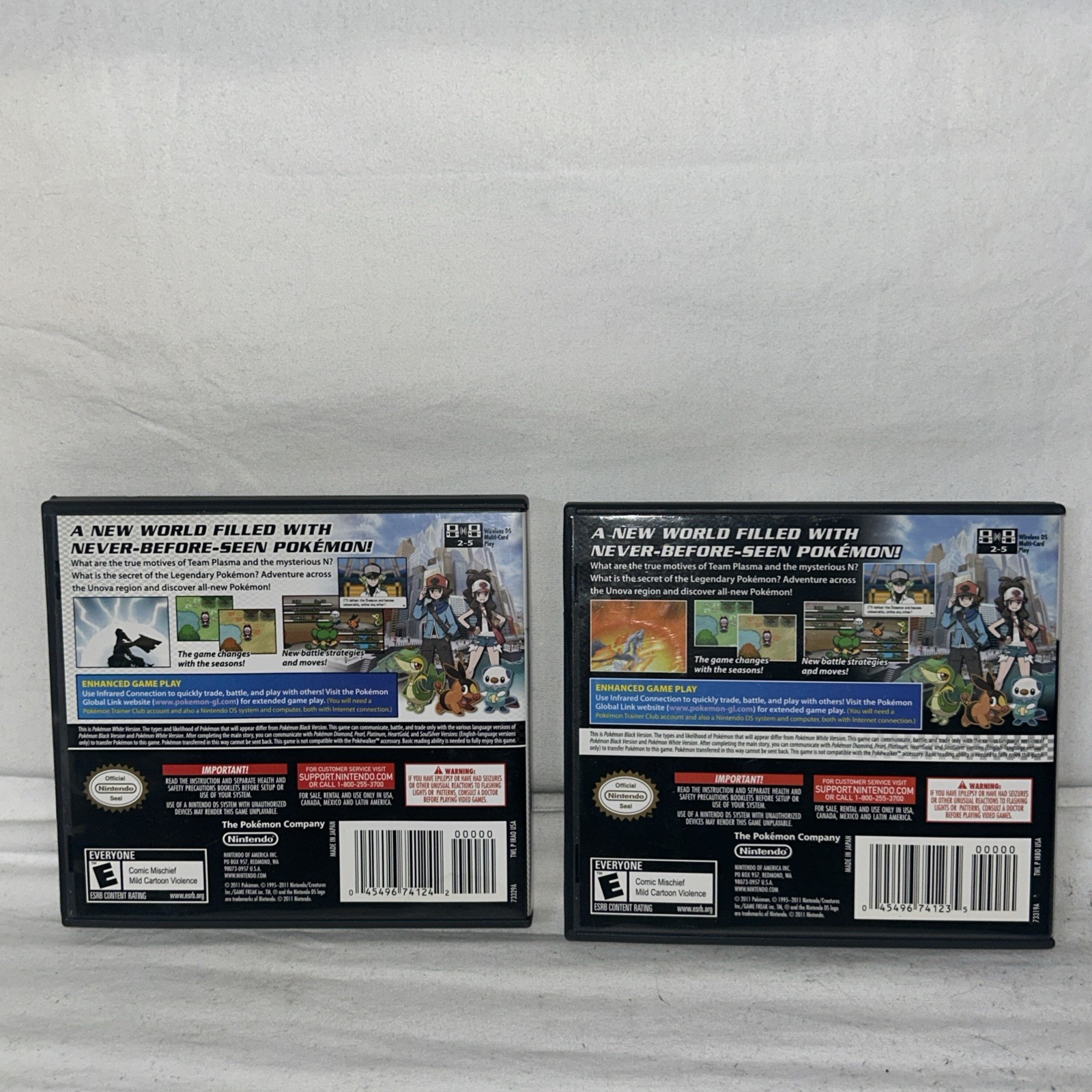 Pokemon Black and White Version Bundle Lot Nintendo DS Complete CIB Authentic