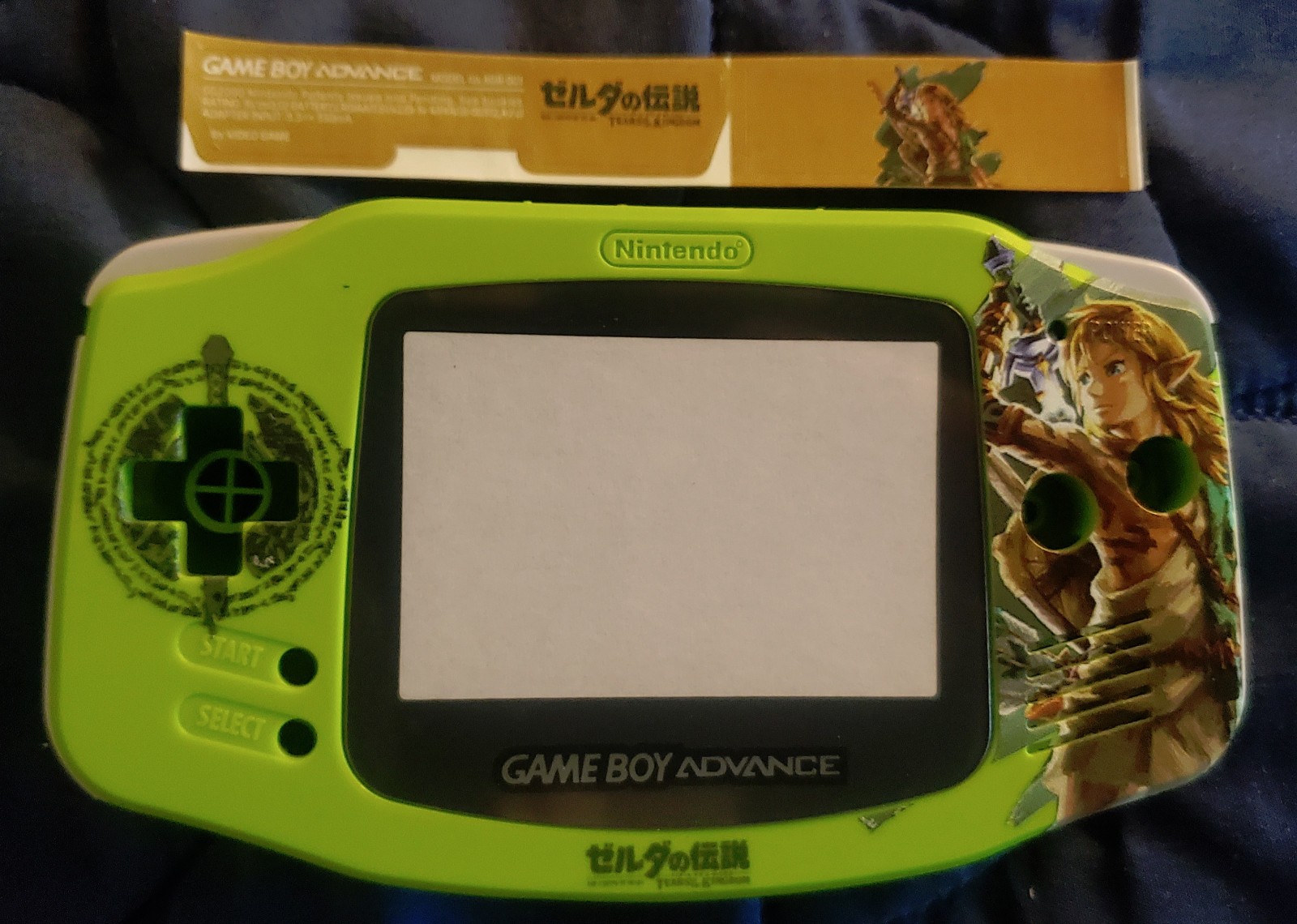 Adult Link Legend Zelda Complete Full Shell Kit Game Boy Advance Housing GBA New