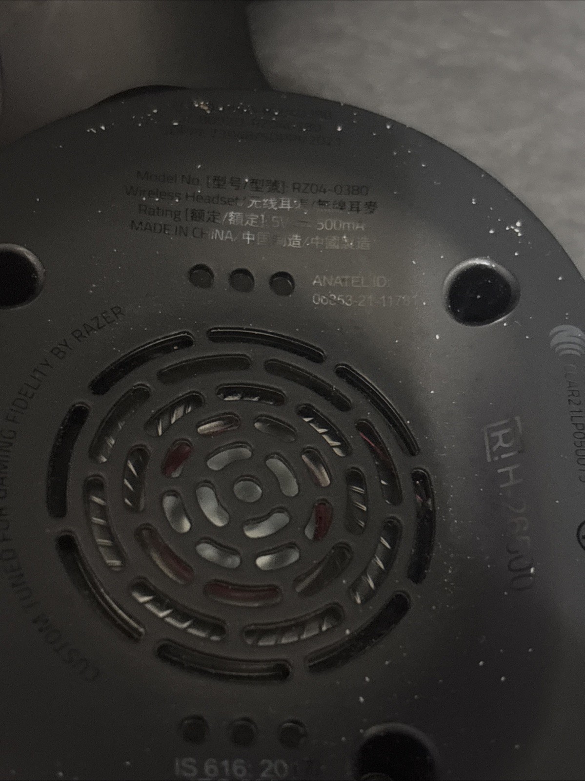 Razer Barracuda X Ear-Cup Headsets – Black (RZ04-0380) – Missing Dongle