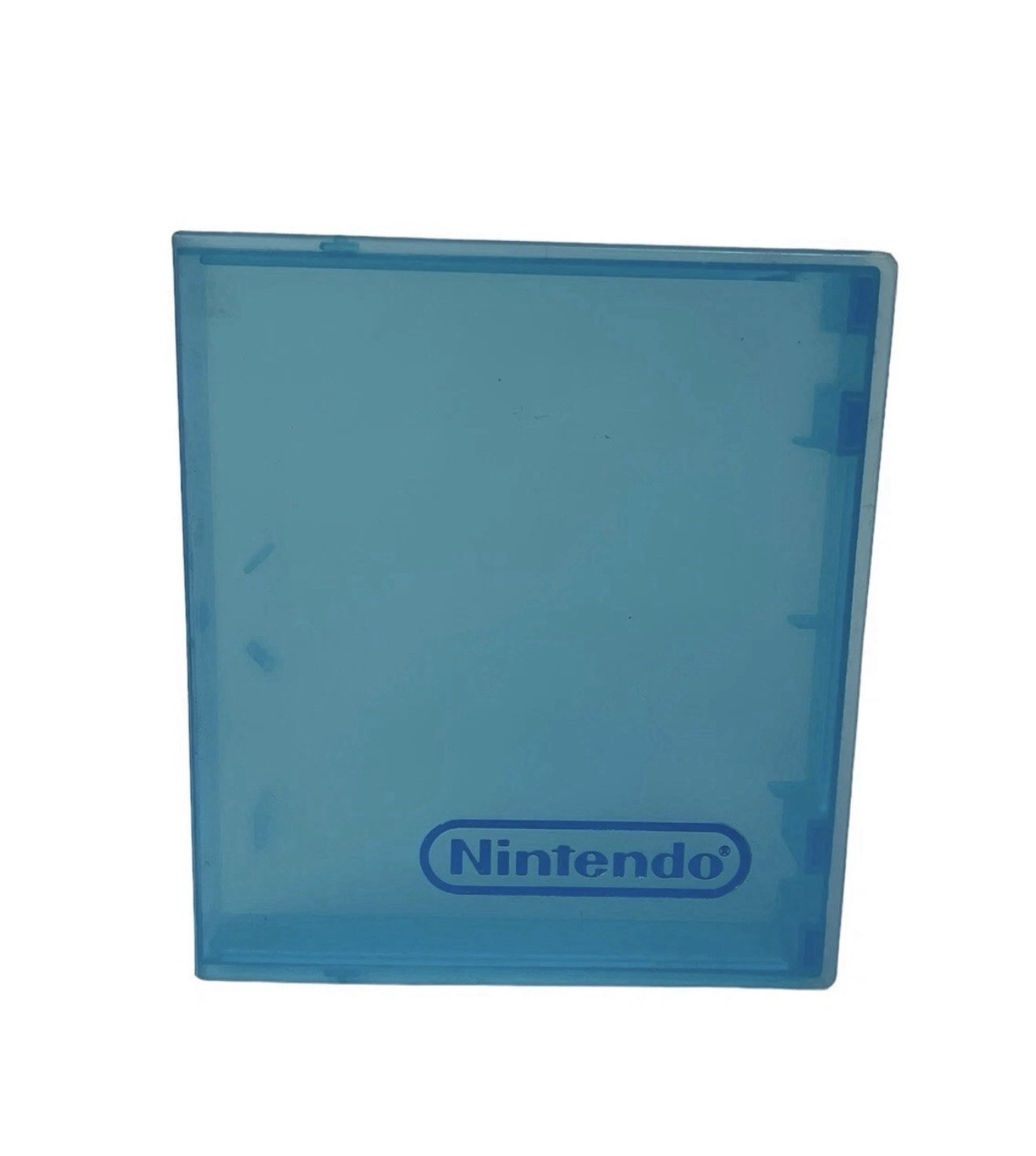 Lot of 2 Vintage Nintendo NES Yellow & Blue Plastic Clear OEM Clamshell Case
