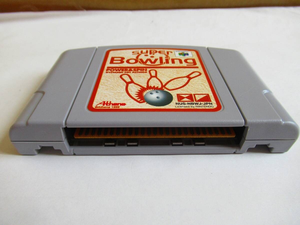 N64 Super Bowling Game Cartridge Only Cleaning Done Some Scratches