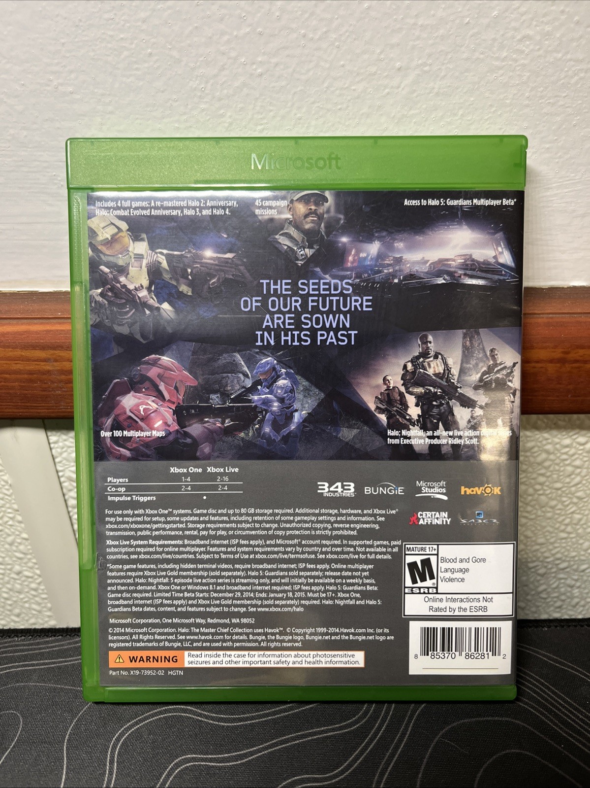 Halo: The Master Chief Collection & All 3 Inserts Included (Xbox One, 2014)
