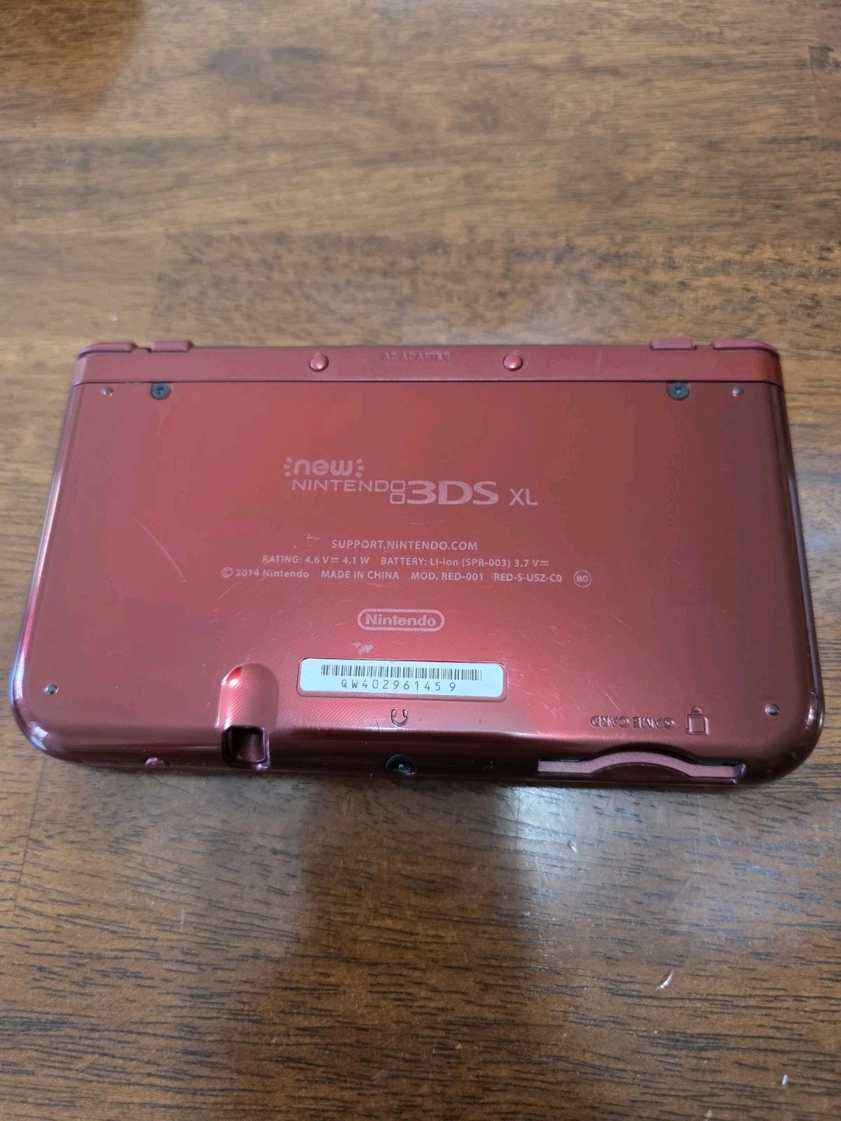 New Nintendo 3DS XL Red Handheld System – w/ Case and Charger – TOP IPS- NICE!