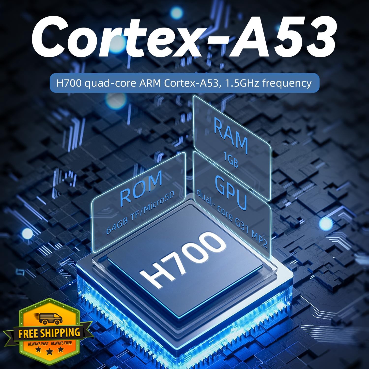 Ayhgicxt RG40XXH Retro Handheld Blue 64GB