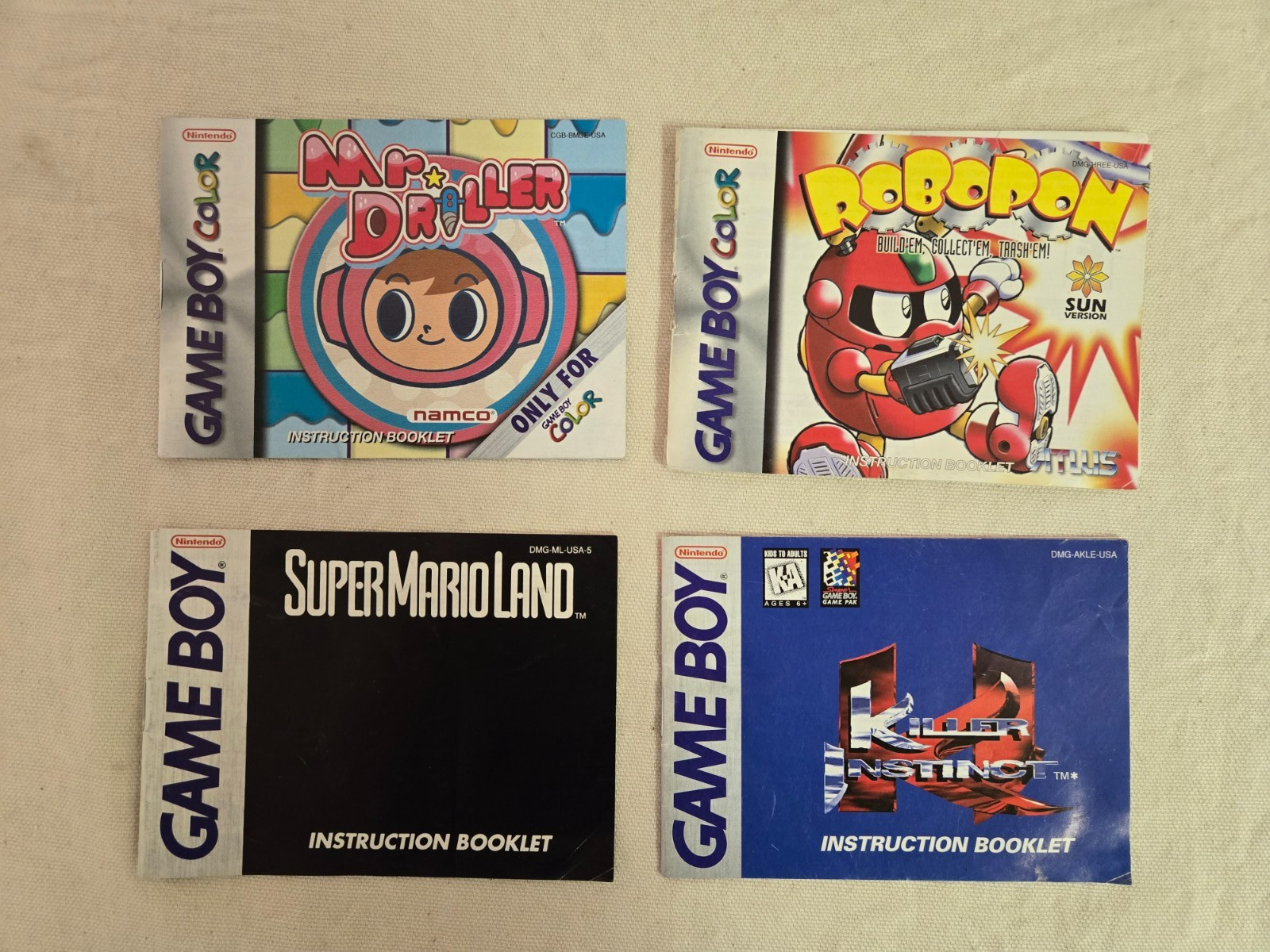 Game Boy/Game Boy Color/Game Boy Advance Manuals lot ~You Pick~ READ DESCRIPTION