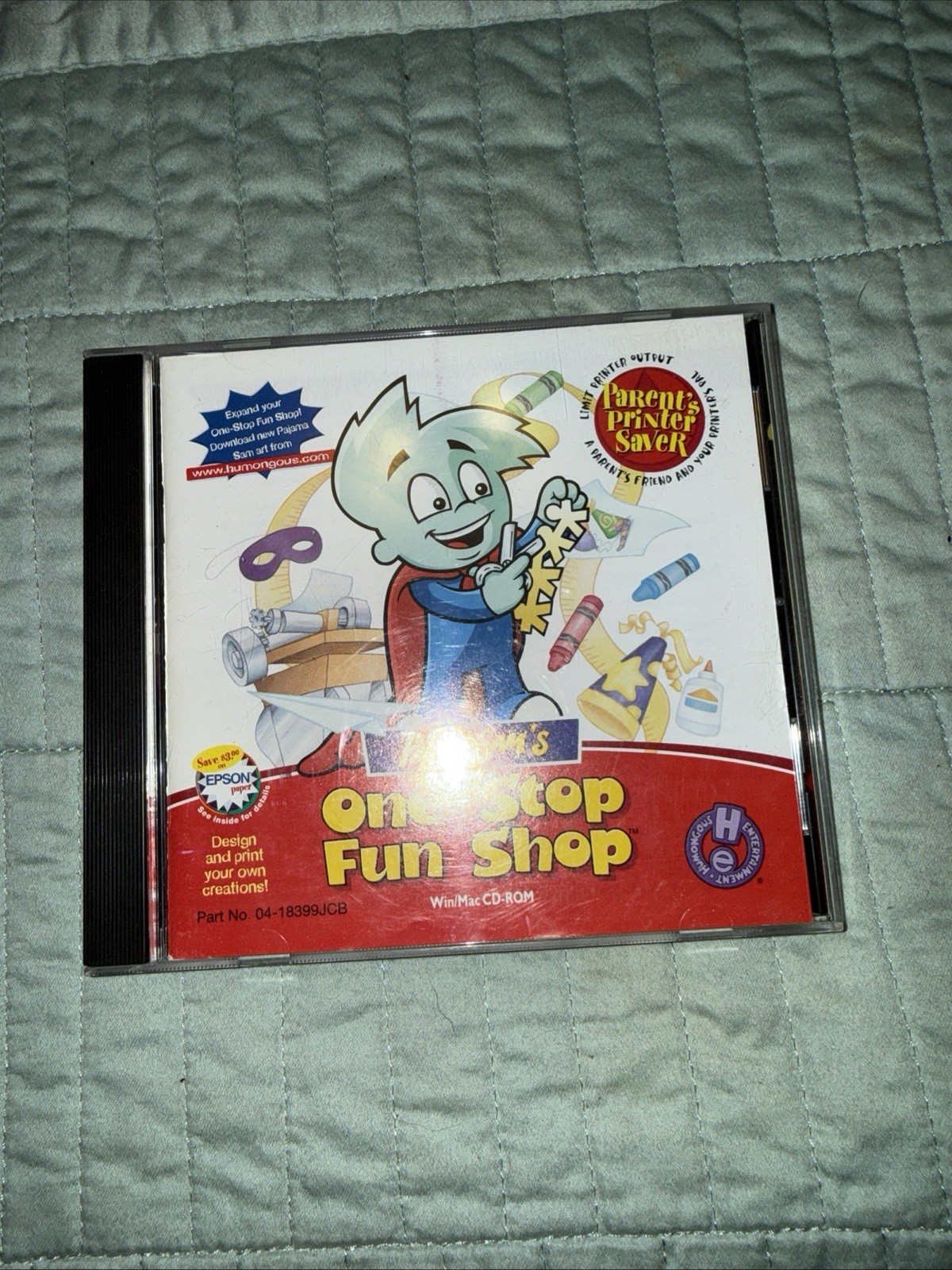 Video Game PC Pajama Sam’s One-Stop Fun Shop Win/Mac CD-ROM