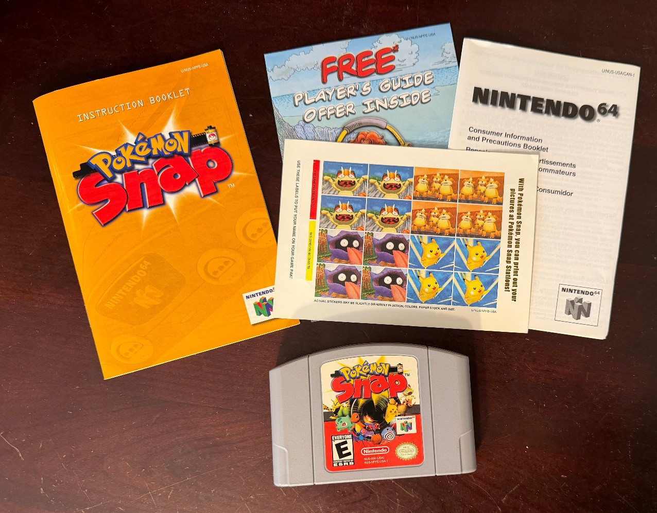 Pokemon Snap Nintendo 64 N64 – CIB Cart Manual Box Inserts Stickers TESTED