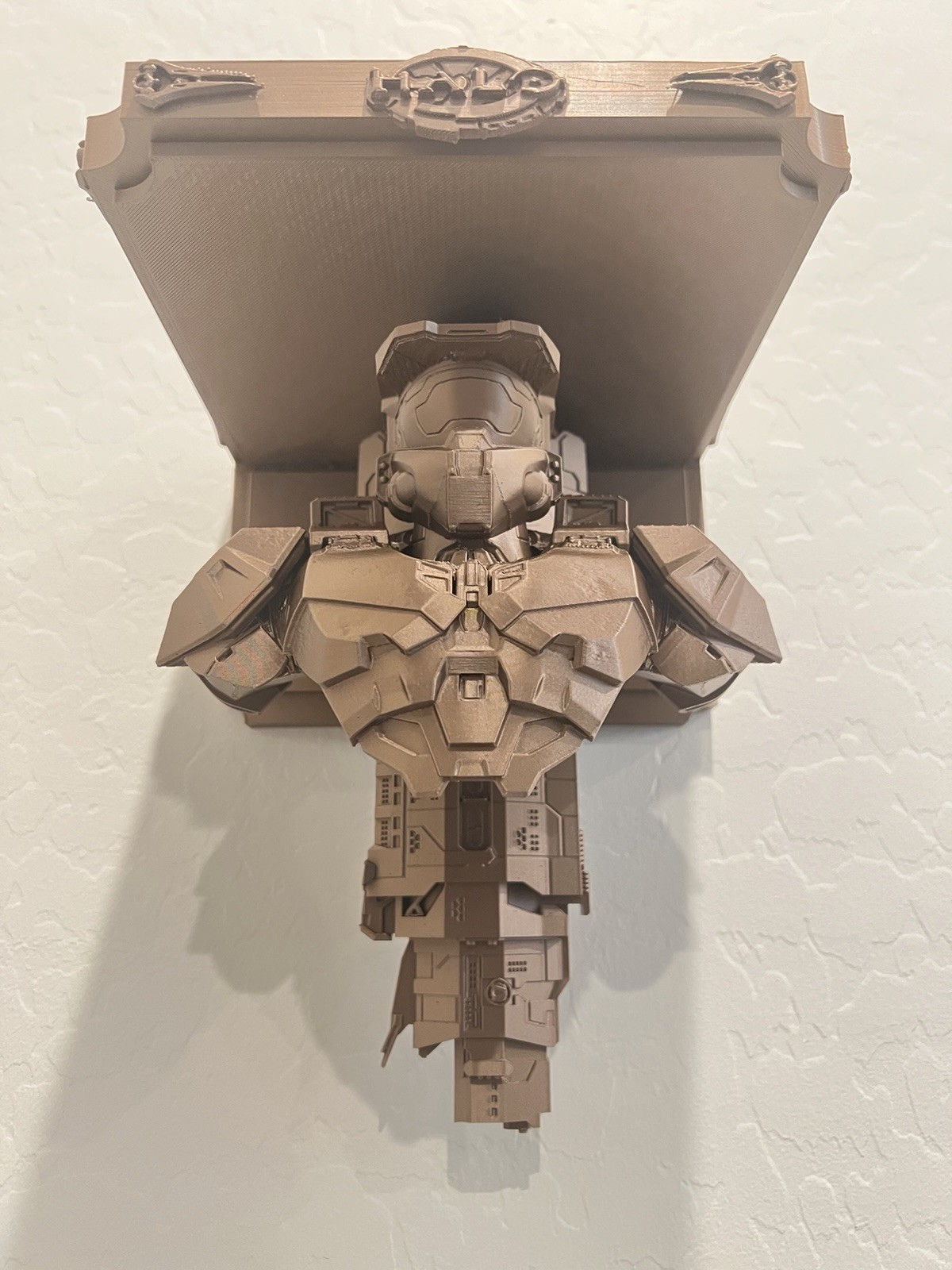 Halo Master Chief UNSC Pillar Of Autumn Like 7×7 Copper Wall Shelf Collectible