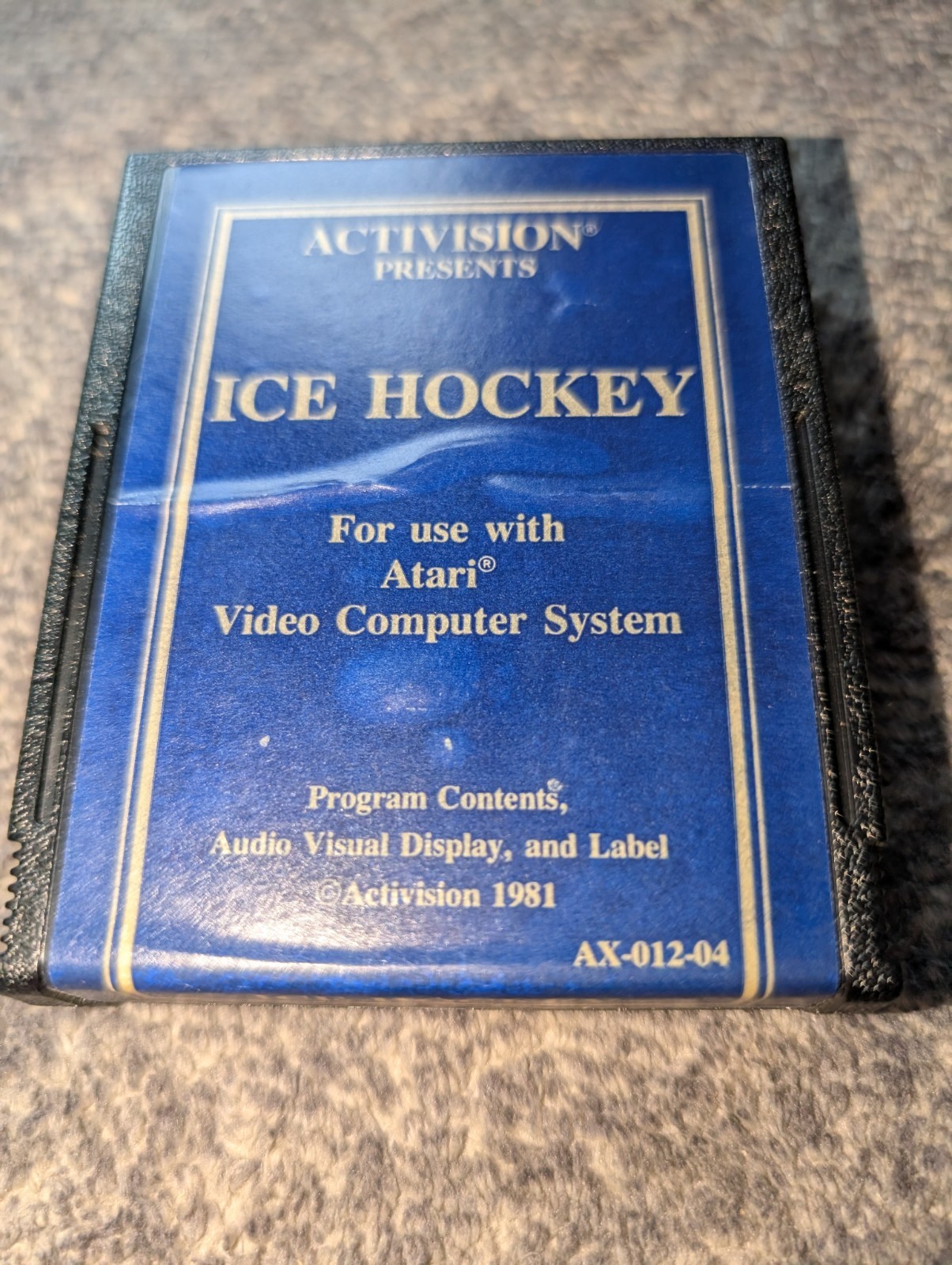 Atari 2600 Ice Hockey (1981) W/ Manual? Tested & Working! Free Shipping!