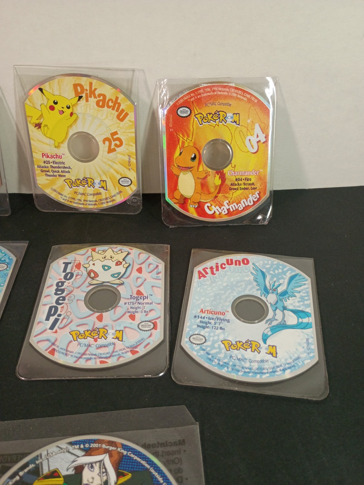 Pokemon Pokerom Lot Of 8 PC/Mac CD-ROM NINTENDO Mattel 2000 Plus 2 Bonus Matrix