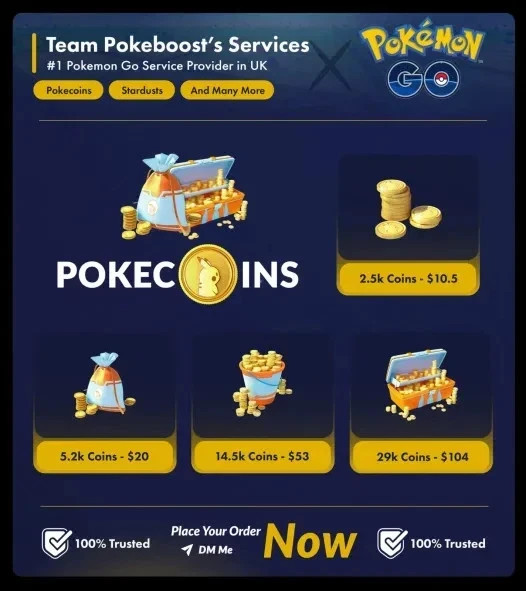 Pokémon Go Coins 43,500 Pokecoins/FAST/READ DESCRIPTION