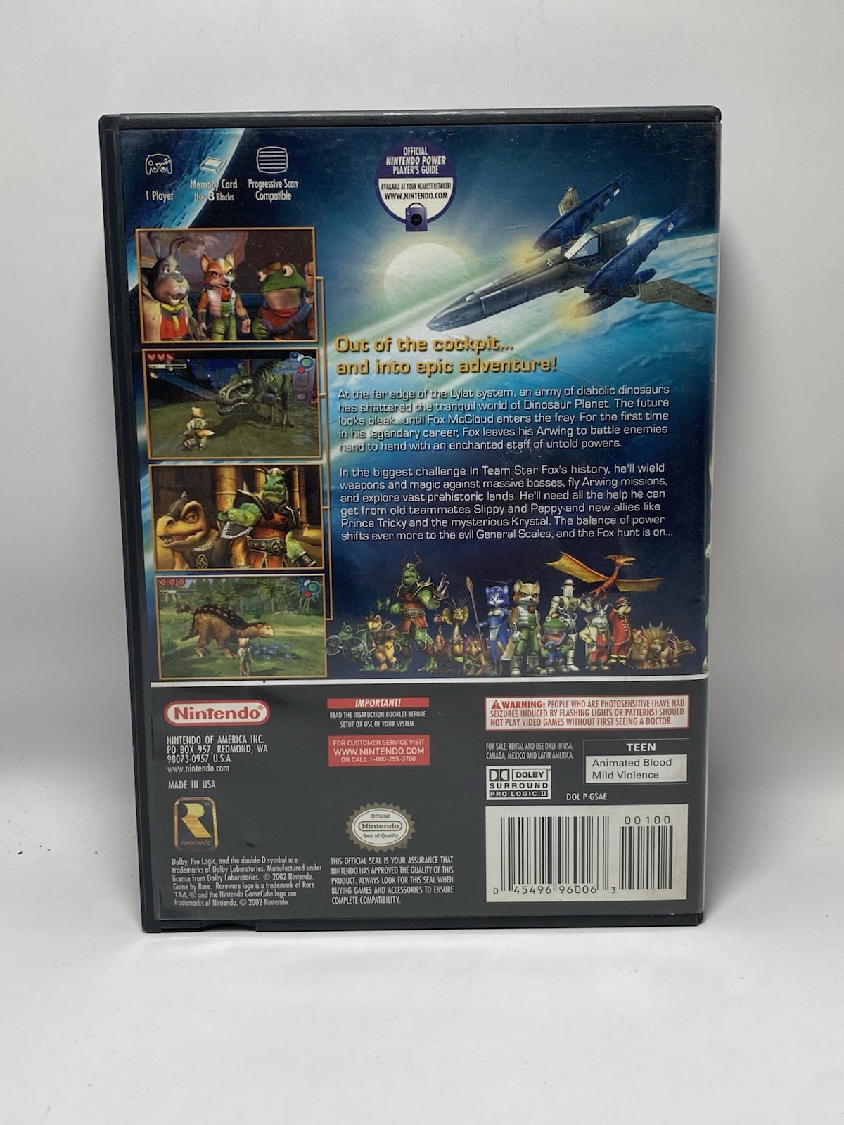 Star Fox Adventures (Nintendo GameCube, 2002) CIB Black Label