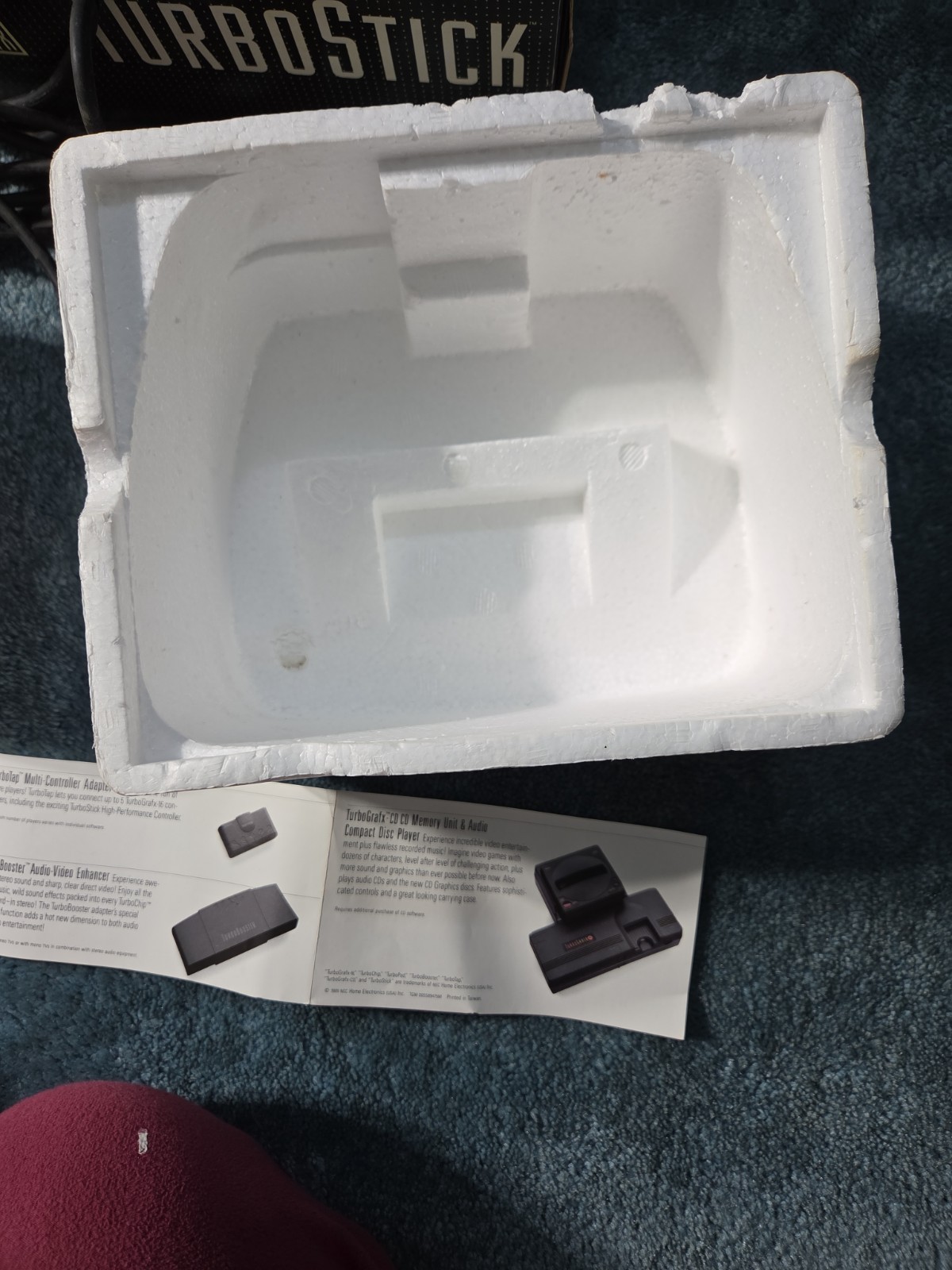 TurboGrafx-16 TurboStick NEC HES-STK-01 Controler With Box