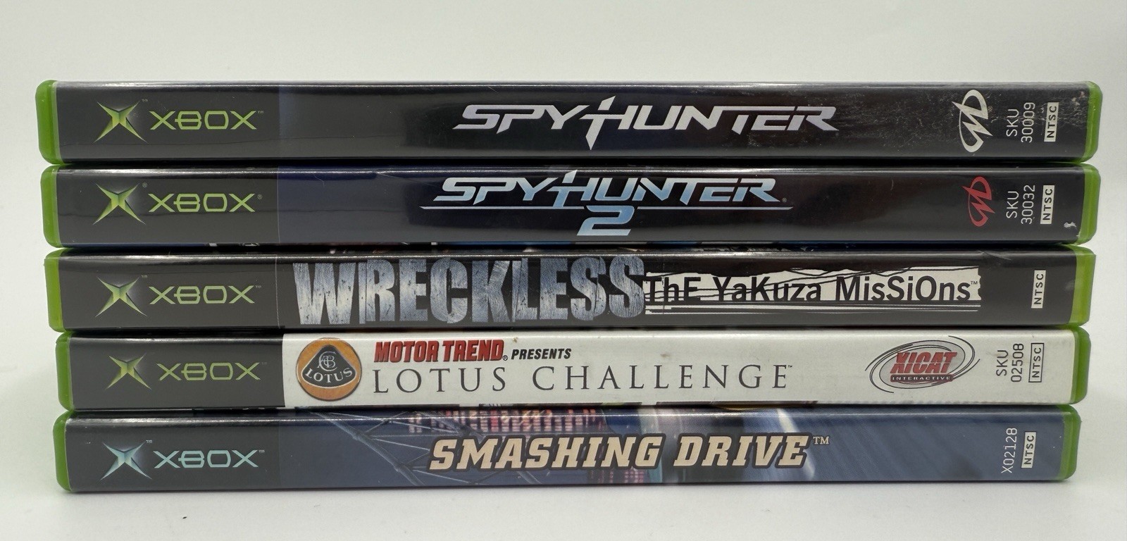 Xbox Car Racing Lot SpyHunter 1 + 2, Wreckless YaKuza, Smashing Drive & Lotus