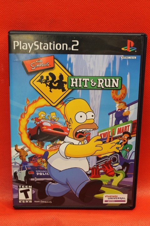 The Simpsons Hit & Run Sony PlayStation 2 PS2 Game CIB T NTSC-U/C