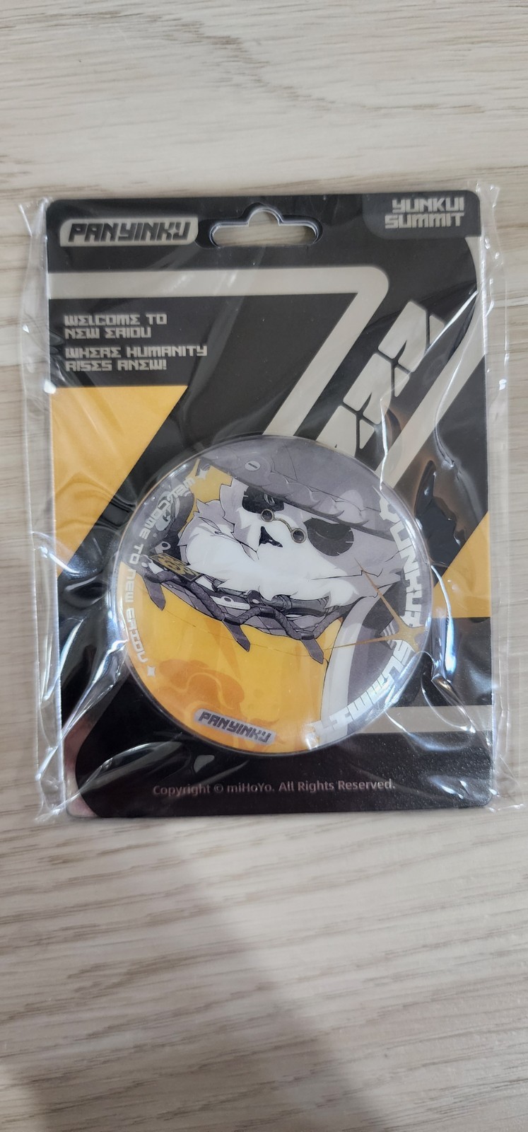 Zenless Zone Zero Pan Yinhu Reflective Badge Brand New and Sealed