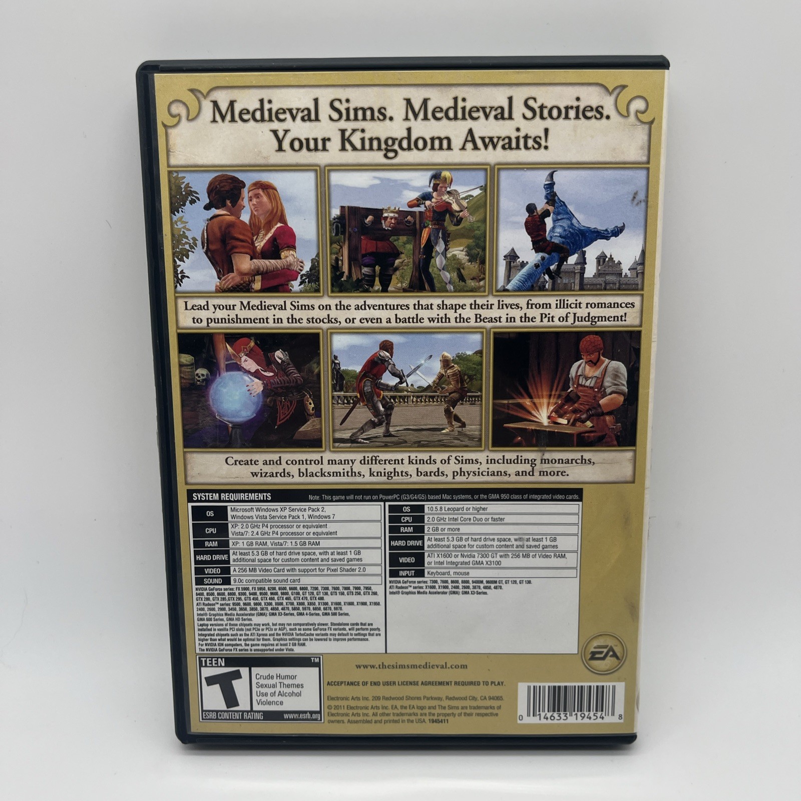 The Sims Medieval PC Game Windows Mac 2011 Complete