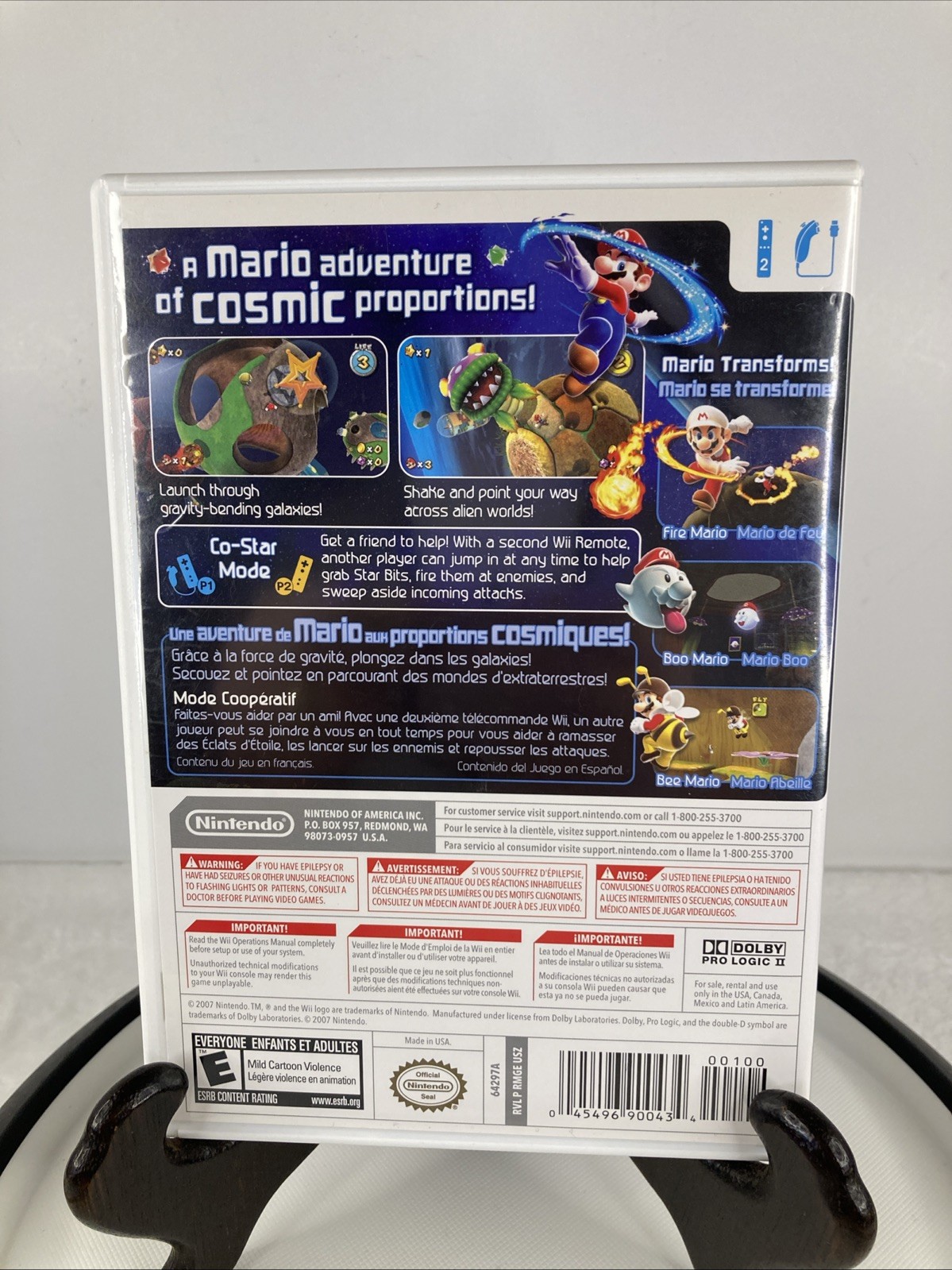 Super Mario Galaxy (Nintendo Wii, 2007) Nintendo WII tested and complete
