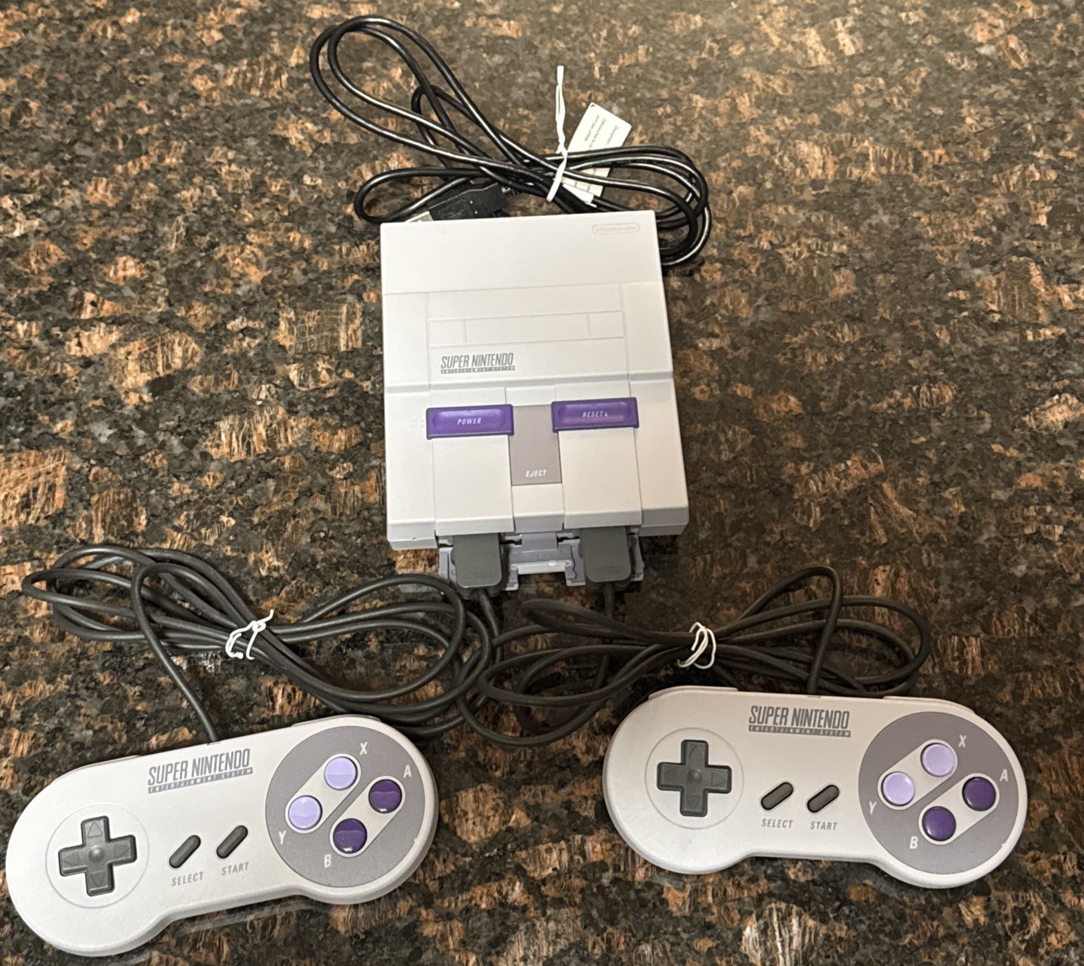 Super Nintendo Super NES Control Deck Console Gaming System CLV-201 Gray