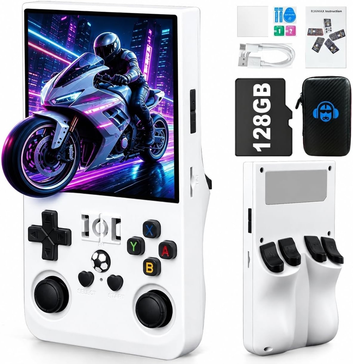 Pocket-Sized R36MAX Handheld Console – For Adults, Classic Gaming on-the-Go
