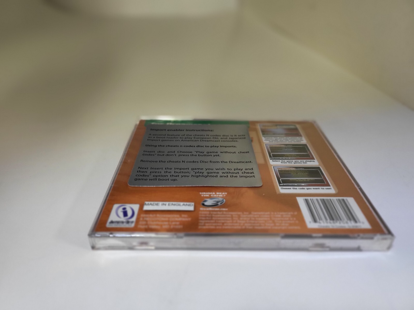 NEW Cheats-N-Codes Vol 1 Import Game Enabler for the Sega Dreamcast console