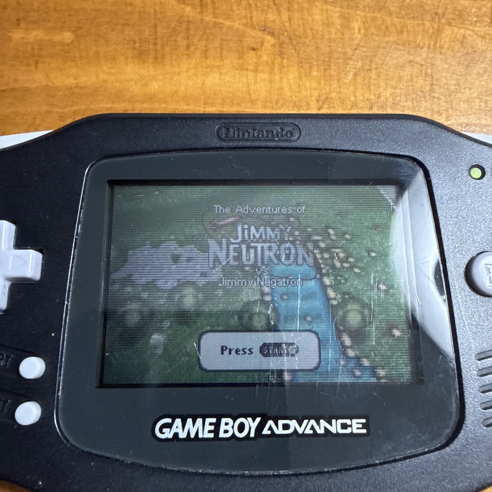 Nintendo Game Boy Advance Handheld System Black AGB-001 Headphone Jack and Game