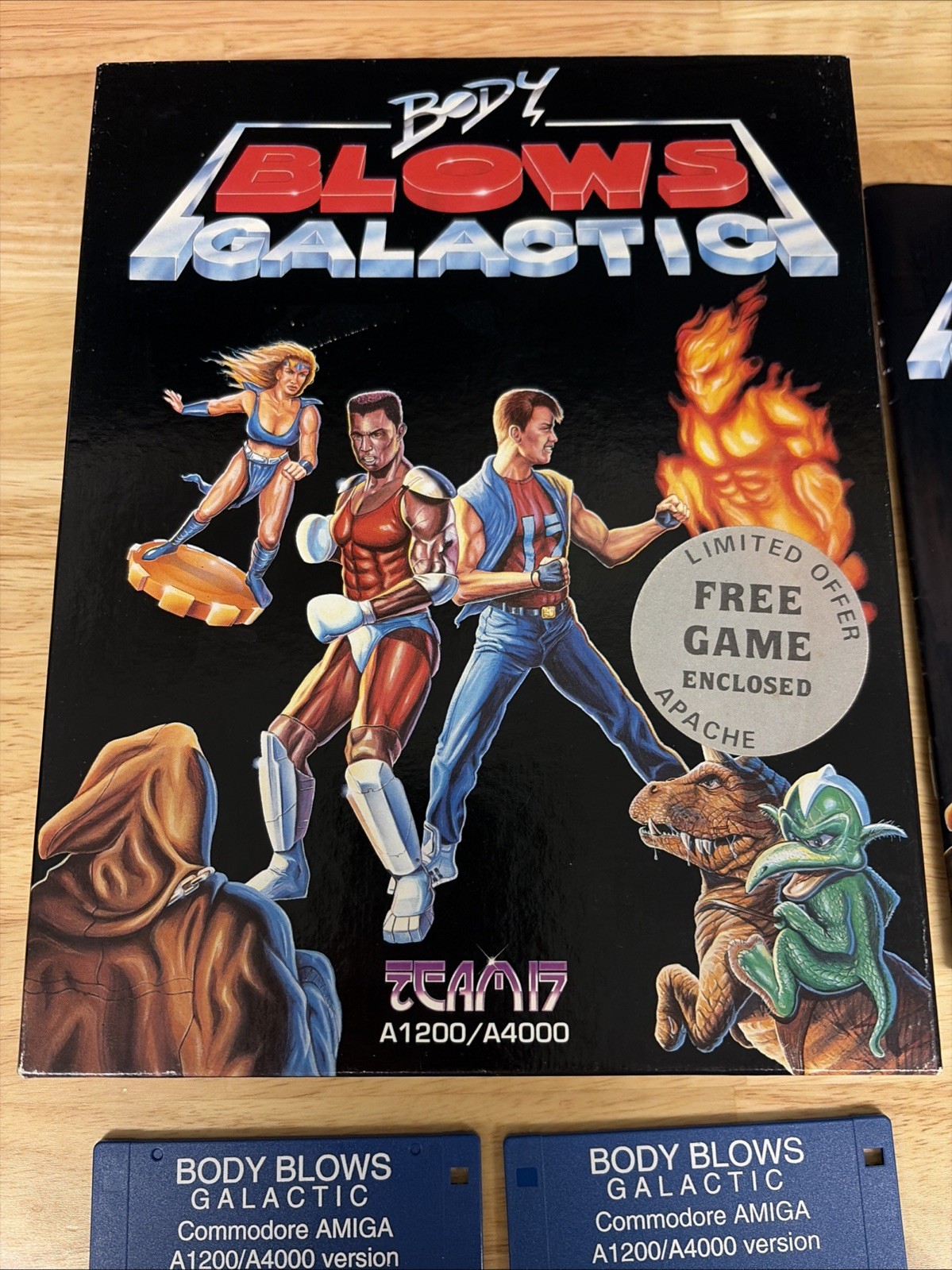 COMMODORE AMIGA A1200 A4000 BODY BLOWS GALACTIC FLOPPY DISK VIDEO GAME BIG BOX