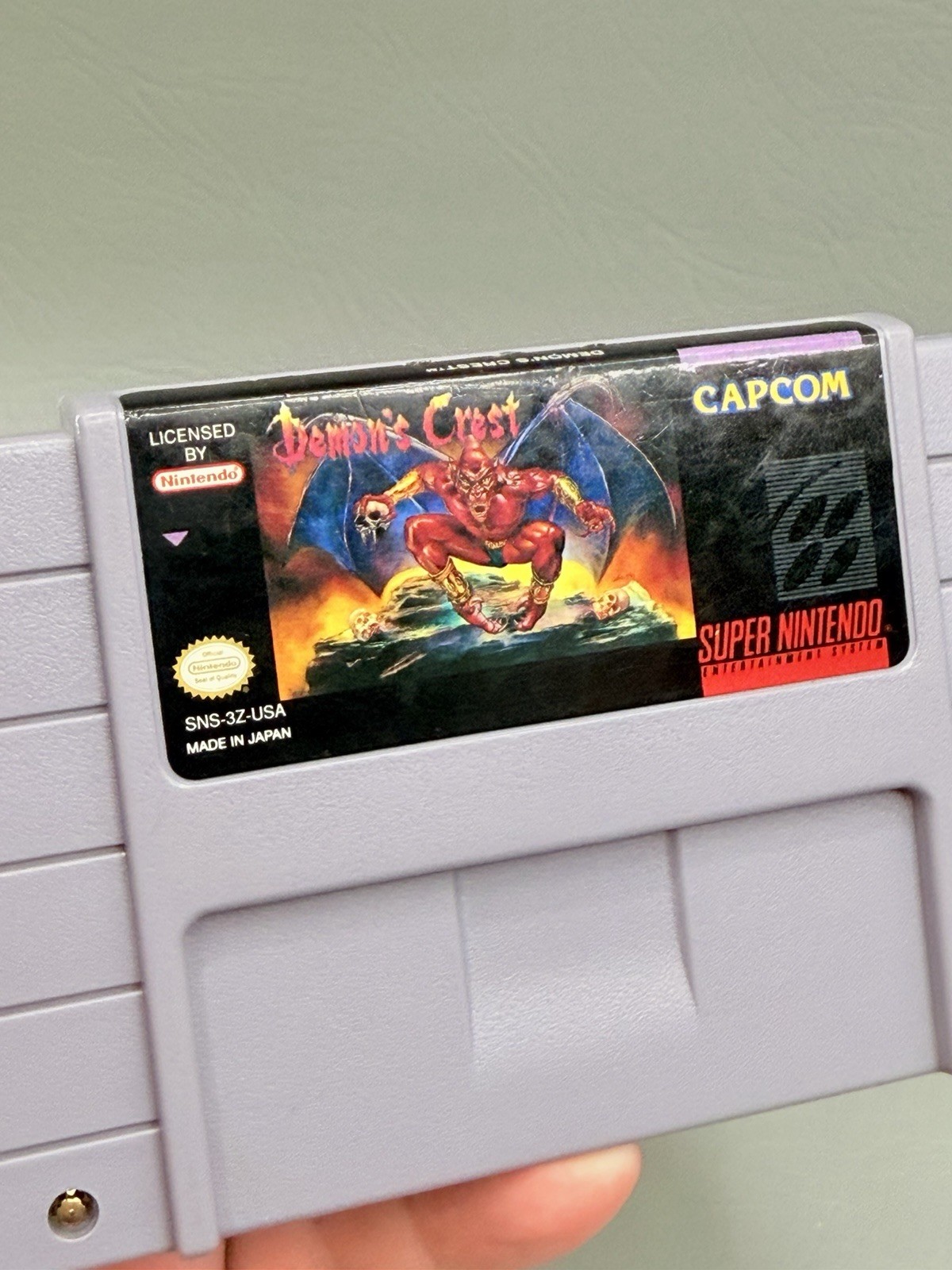 Demon’s Crest (Super Nintendo Entertainment System SNES) Authentic – Very Good