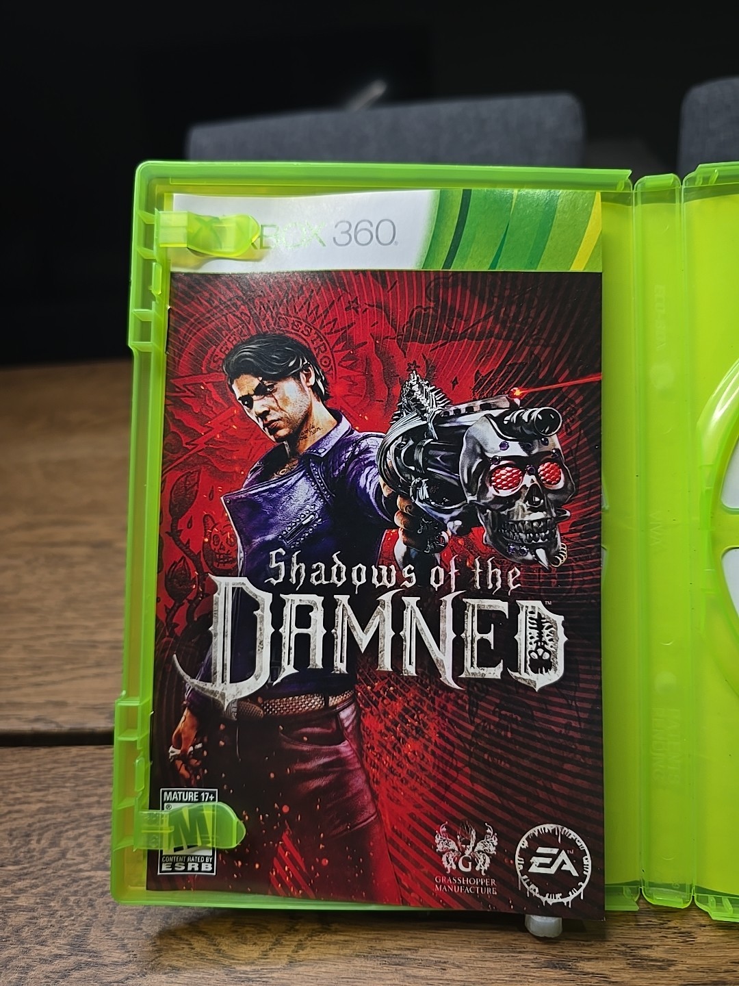 Shadows of the Damned Xbox 360 2011 BOX CASE W MANUAL ONLY NO GAME