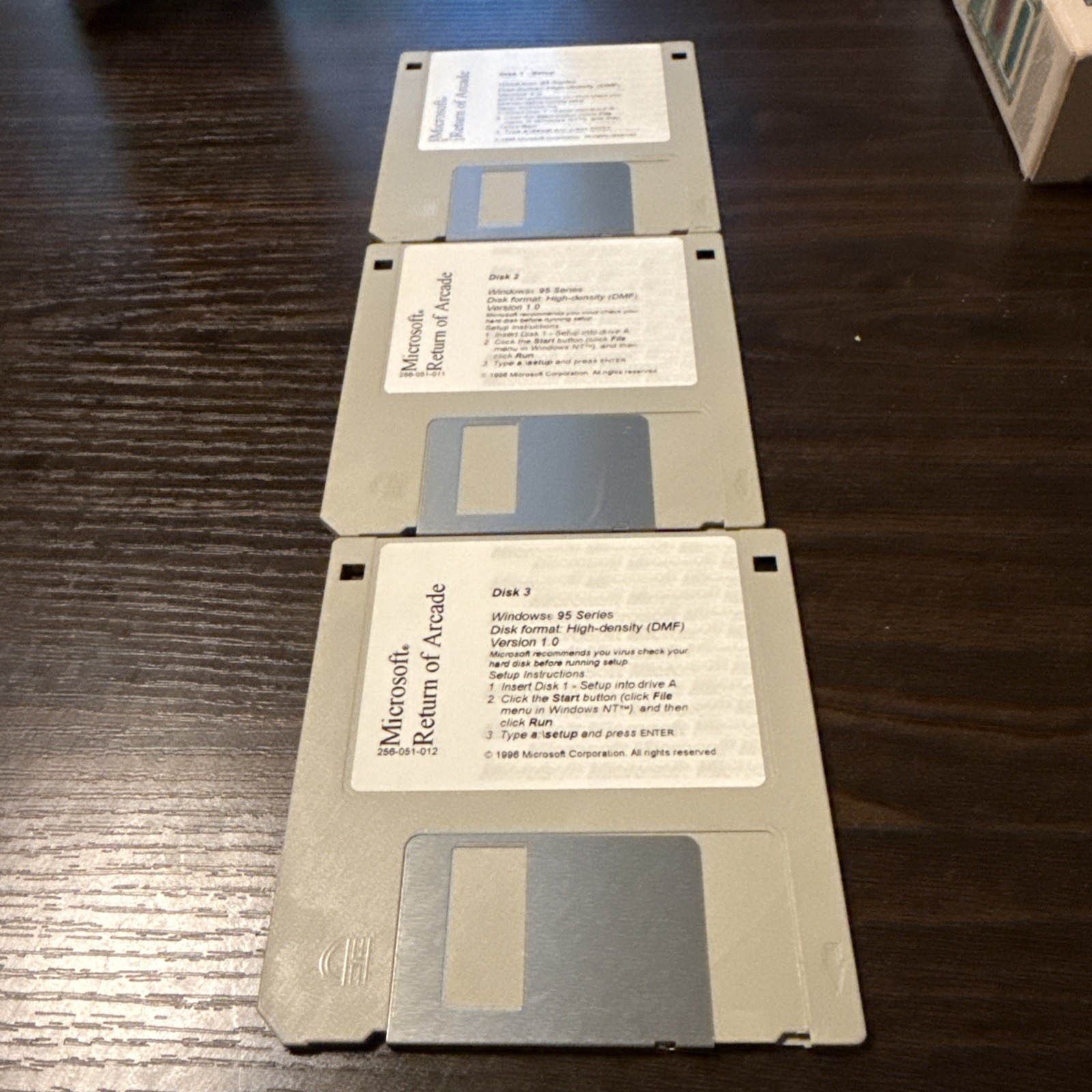 MS Home Return Of Microsoft Arcade game for Win95 3.5in Diskettes Big Box