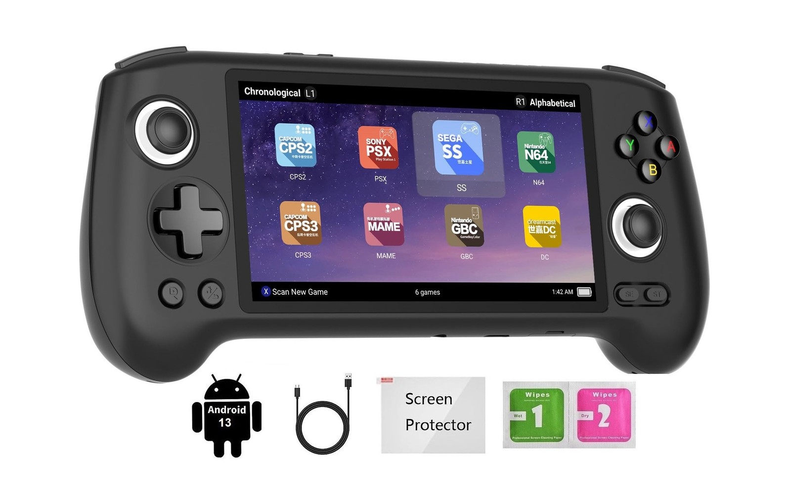 Voacle RG556 Retro Handheld Game Console, Android 13 System Unisoc T820 Proce…