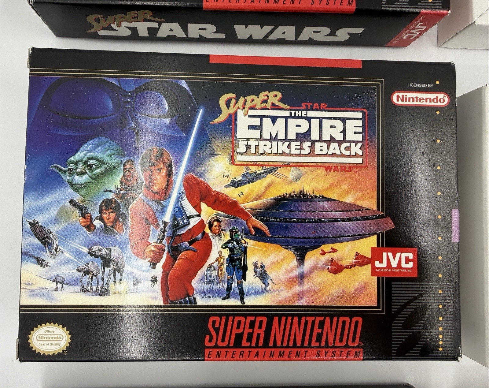CIB Super Star Wars Trilogy SNES LOT Empire Strikes Return Jedi Fast Free Shipng