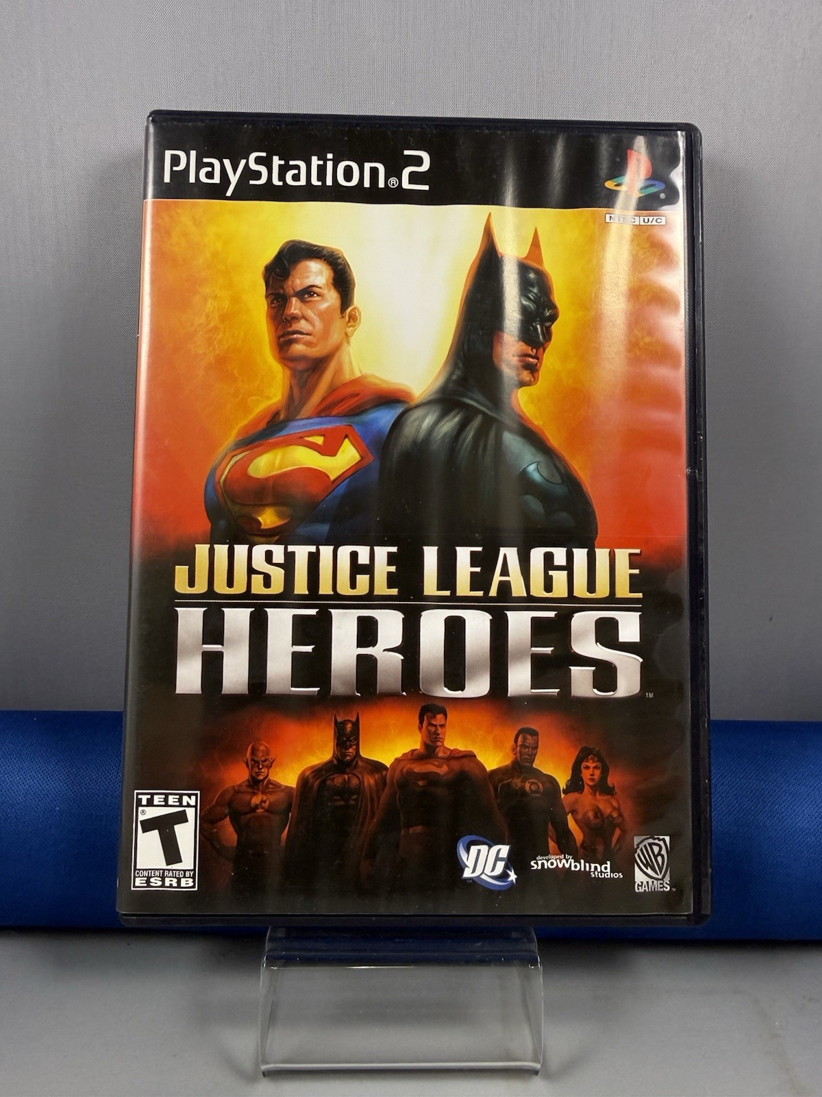 Justice League Heroes Sony PlayStation 2 Warner Bros Manual NTSC-U/C Action 2006