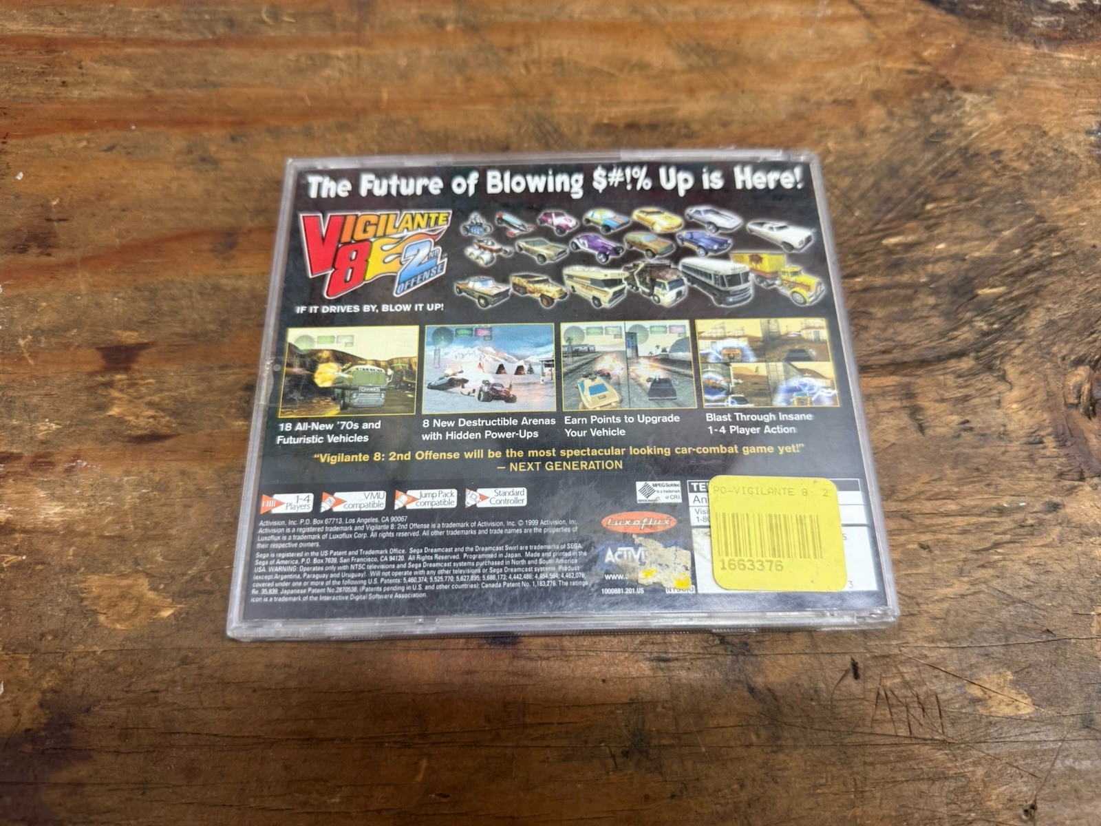 Vigilante 8 – 2nd Offense Sega Dreamcast Game Complete CIB