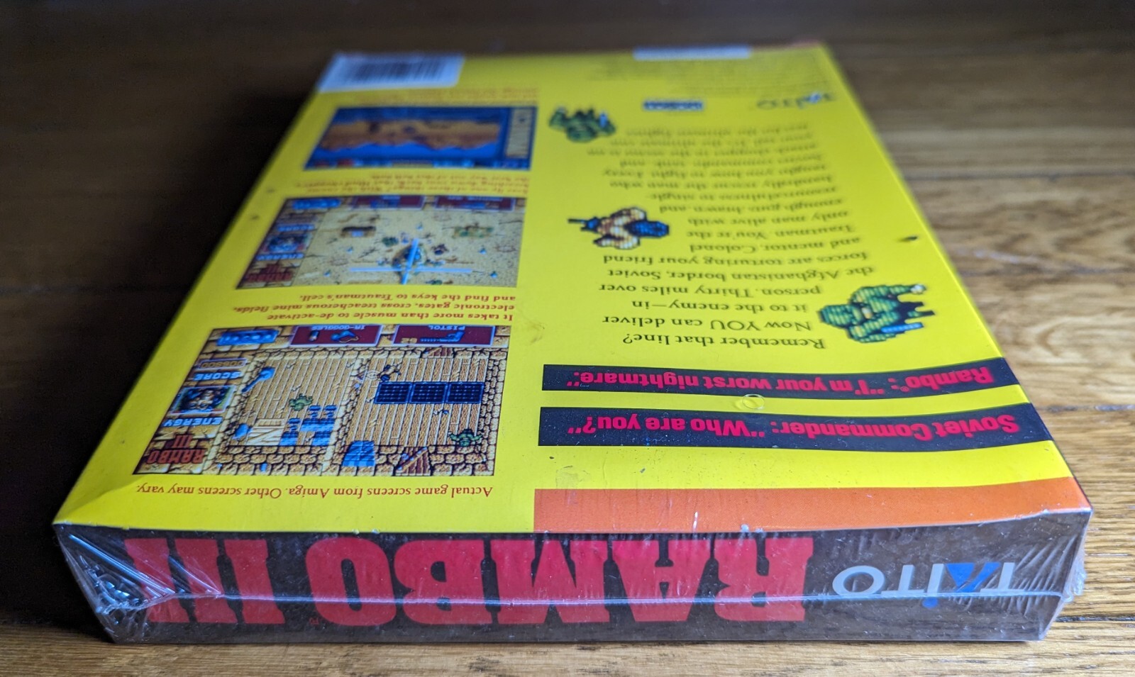 NEW FACTORY SEALED! Rambo III 3 – ATARI ST 520/1040 Taito Game Big Box PC 1989