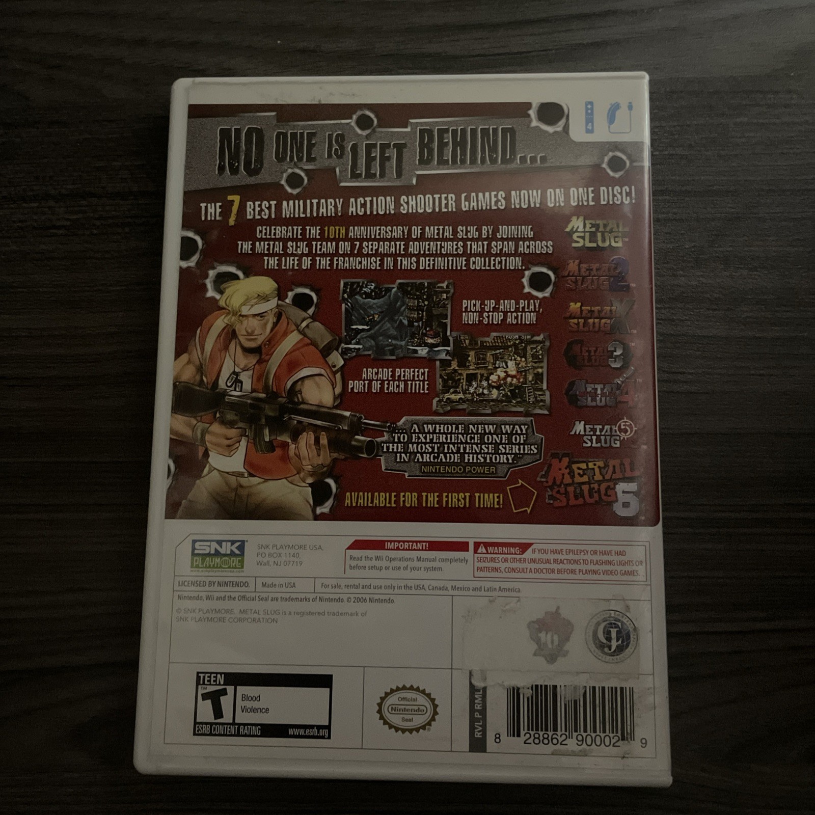 Metal Slug Anthology (Nintendo Wii, 2006)