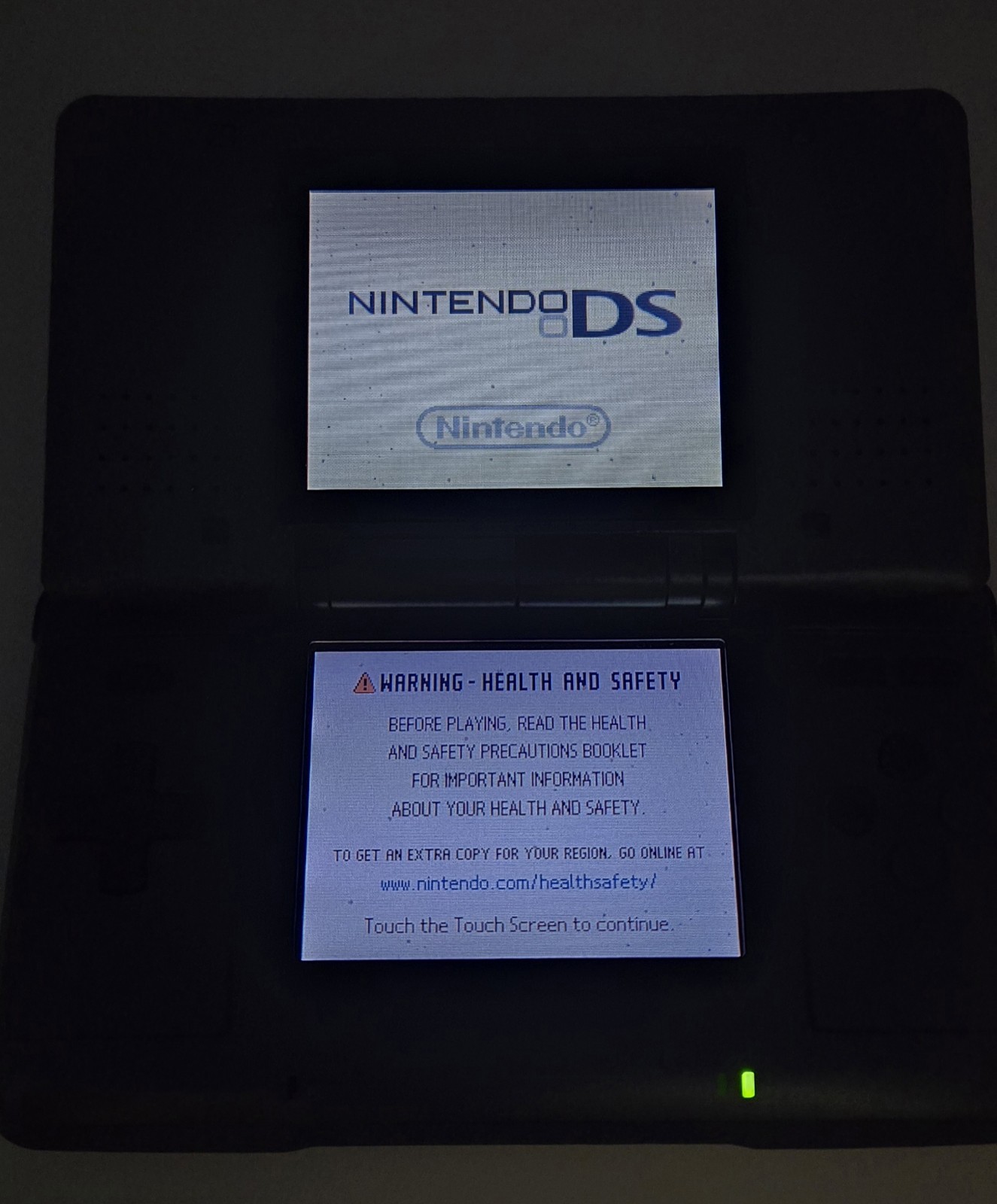 Nintendo DS GBA Black Handheld System NTR-001 Touch Screen Read Description