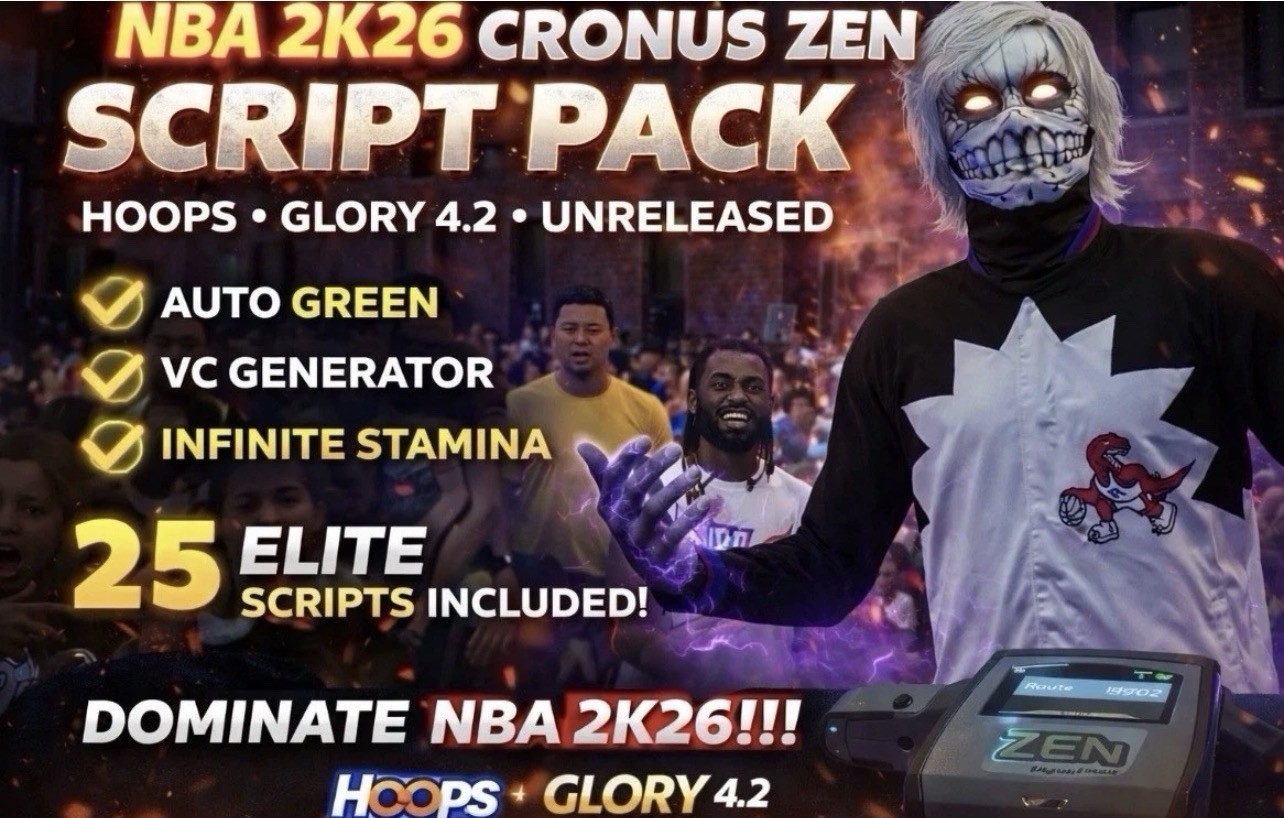 NBA 2K26 Cronus Zen Script Pack – Hoops+, Glory 5.0, SECRET Script, Vc and More!