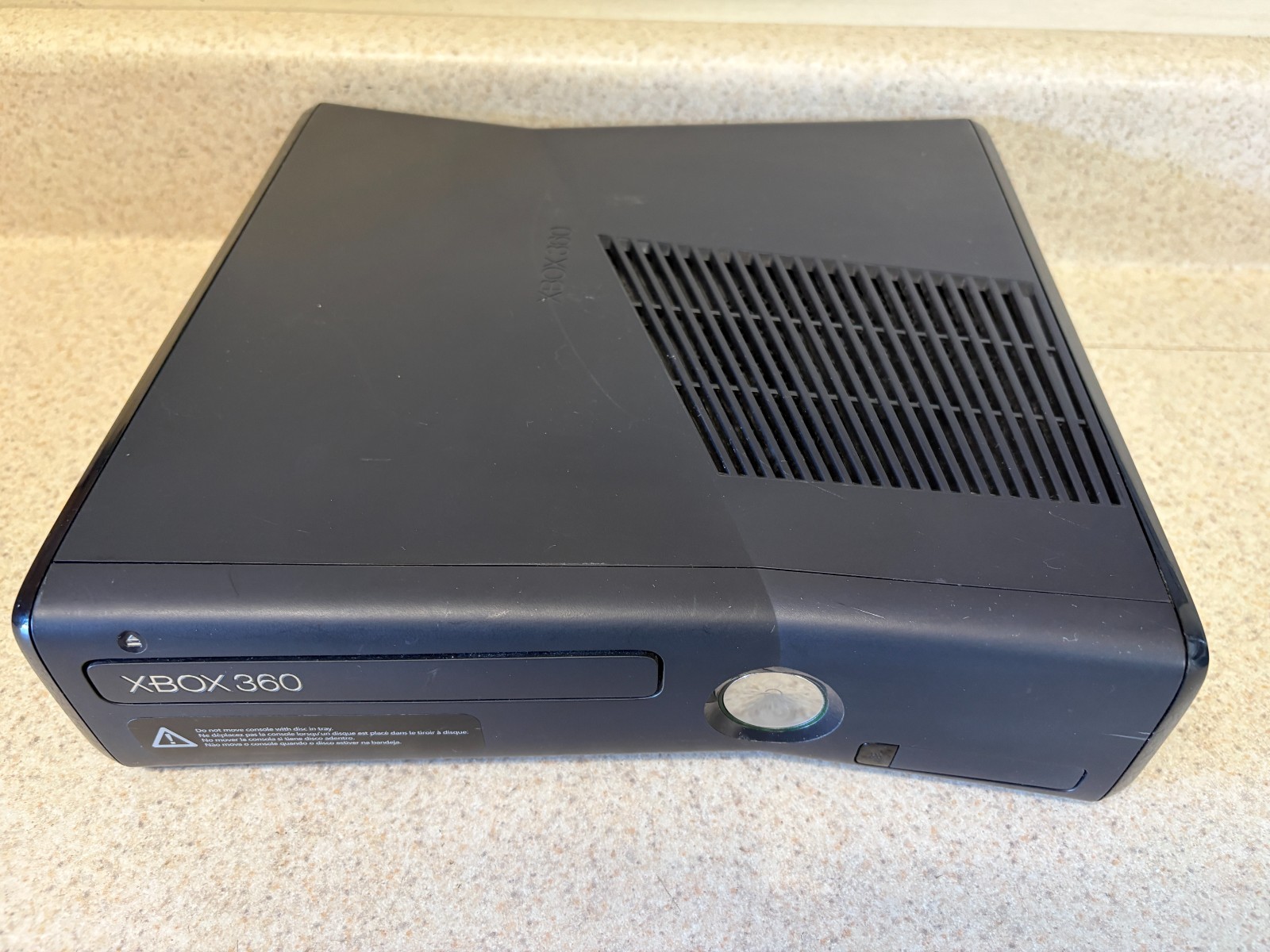 Microsoft Xbox 360S 250GB Black Console w/ 2 Controllers & 4 Games